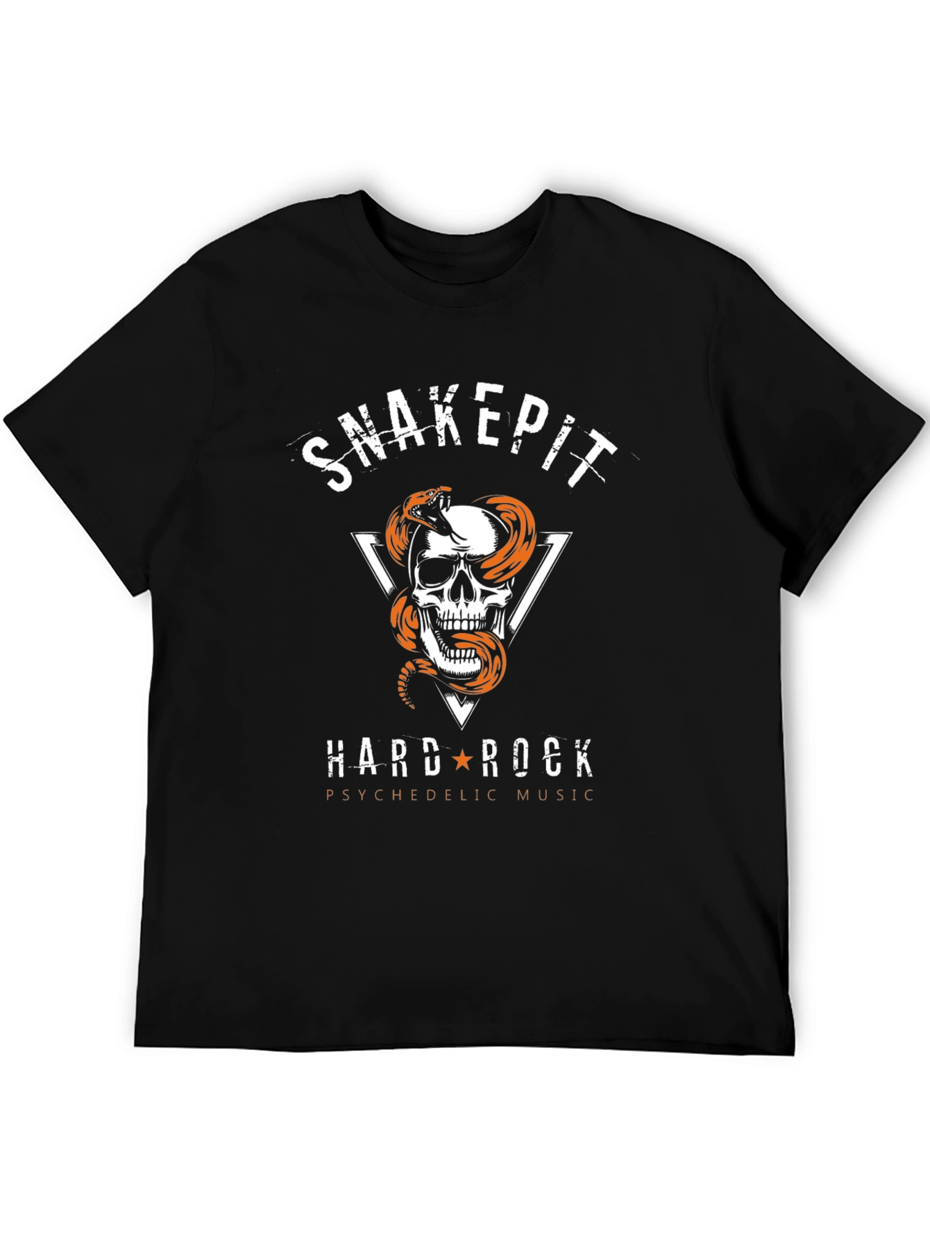 Snakepit Hard Rock Graphic T-Shirt - Black