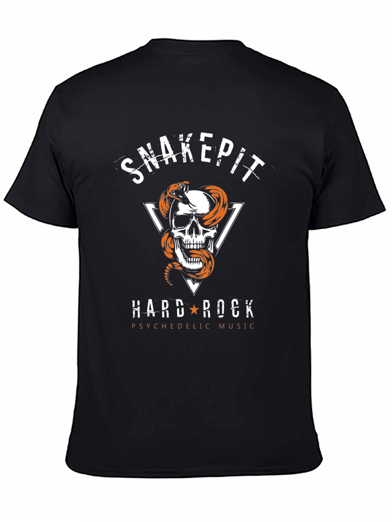 Snakepit Hard Rock Graphic T-Shirt - Black