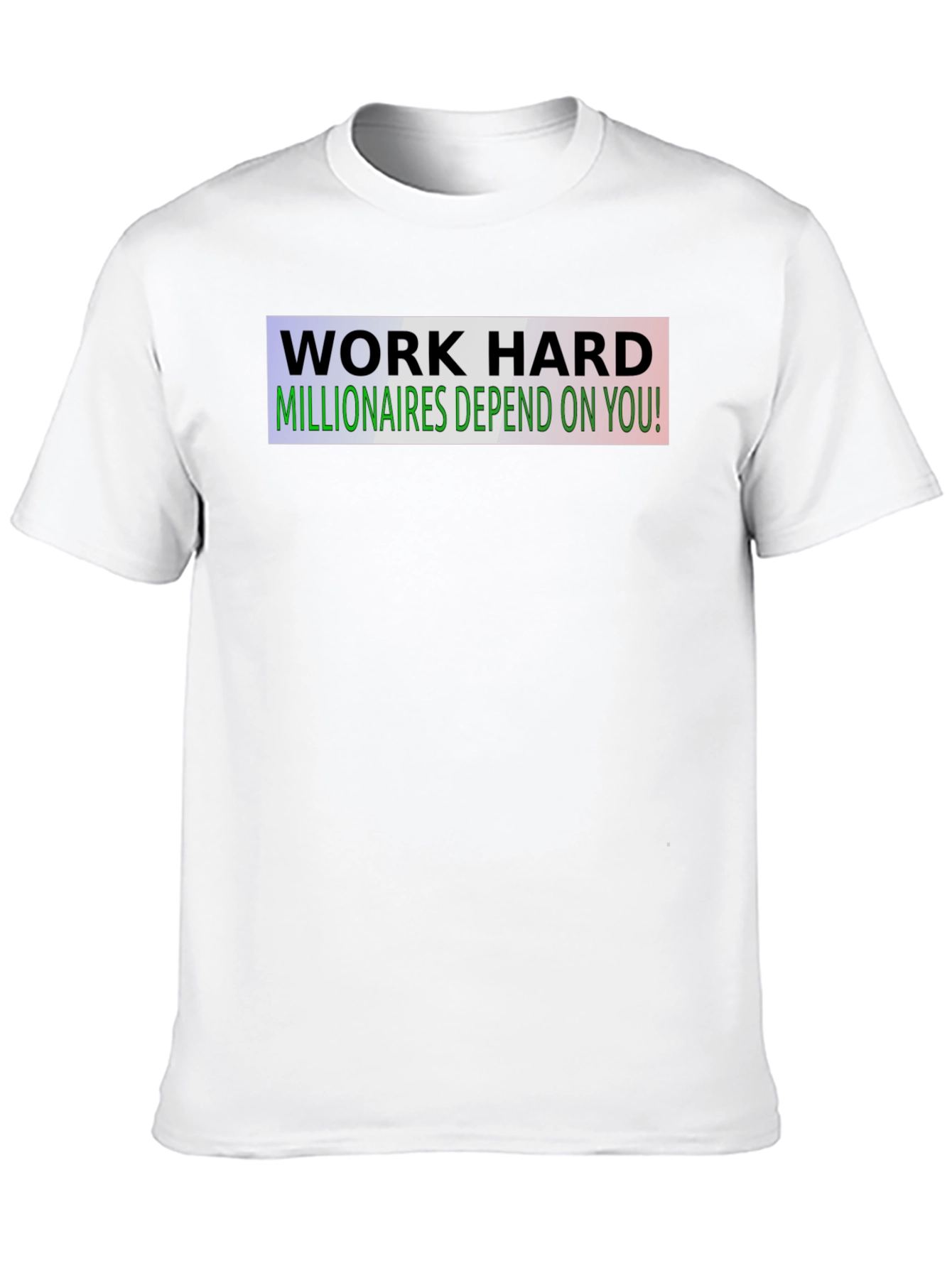 Work Hard Motivational Black T-Shirt