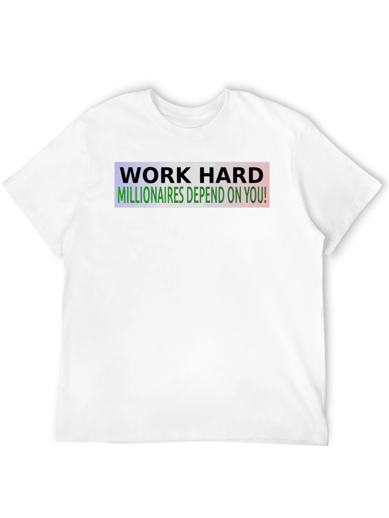 Work Hard Motivational Black T-Shirt