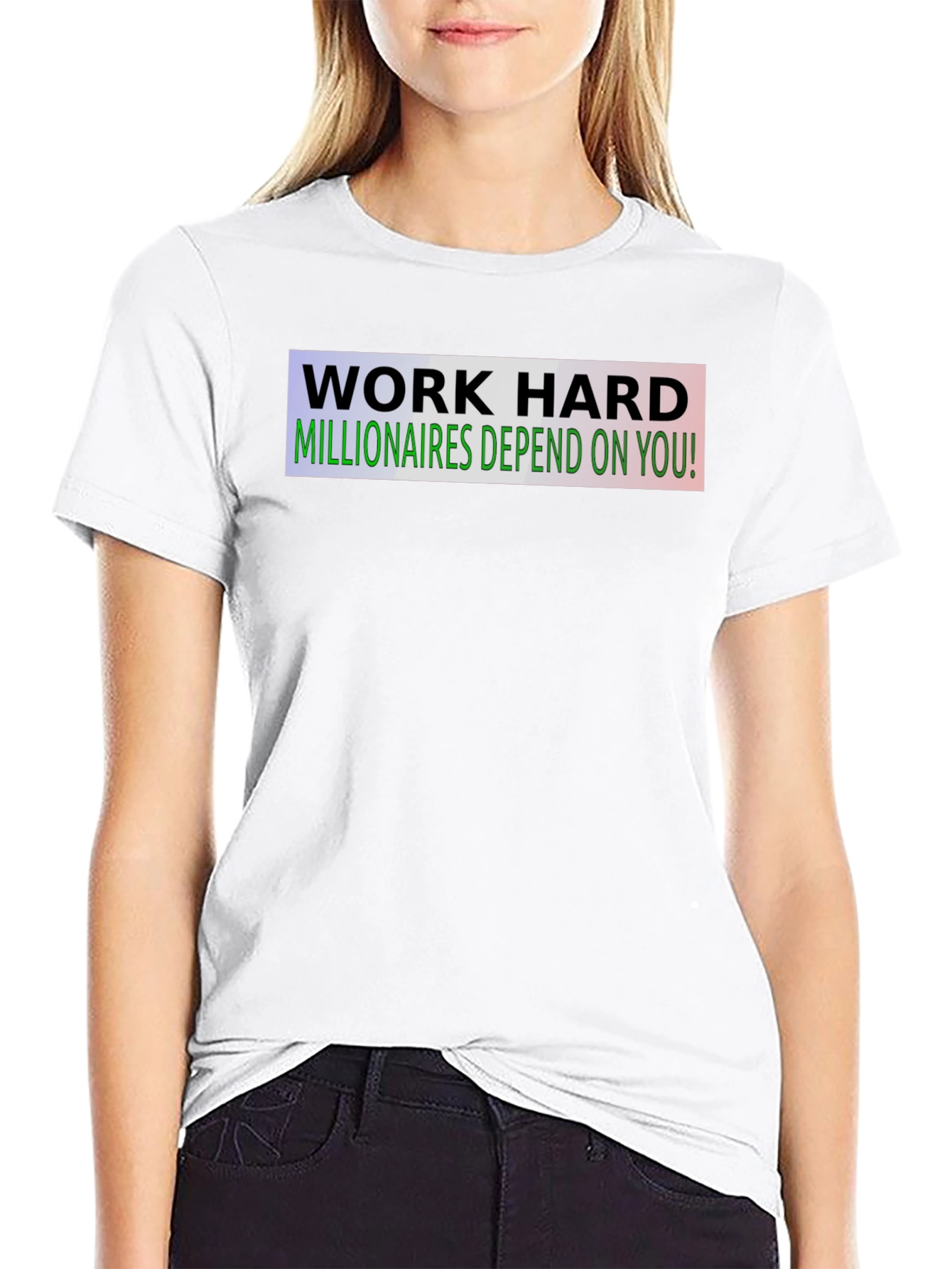 Work Hard Motivational Black T-Shirt