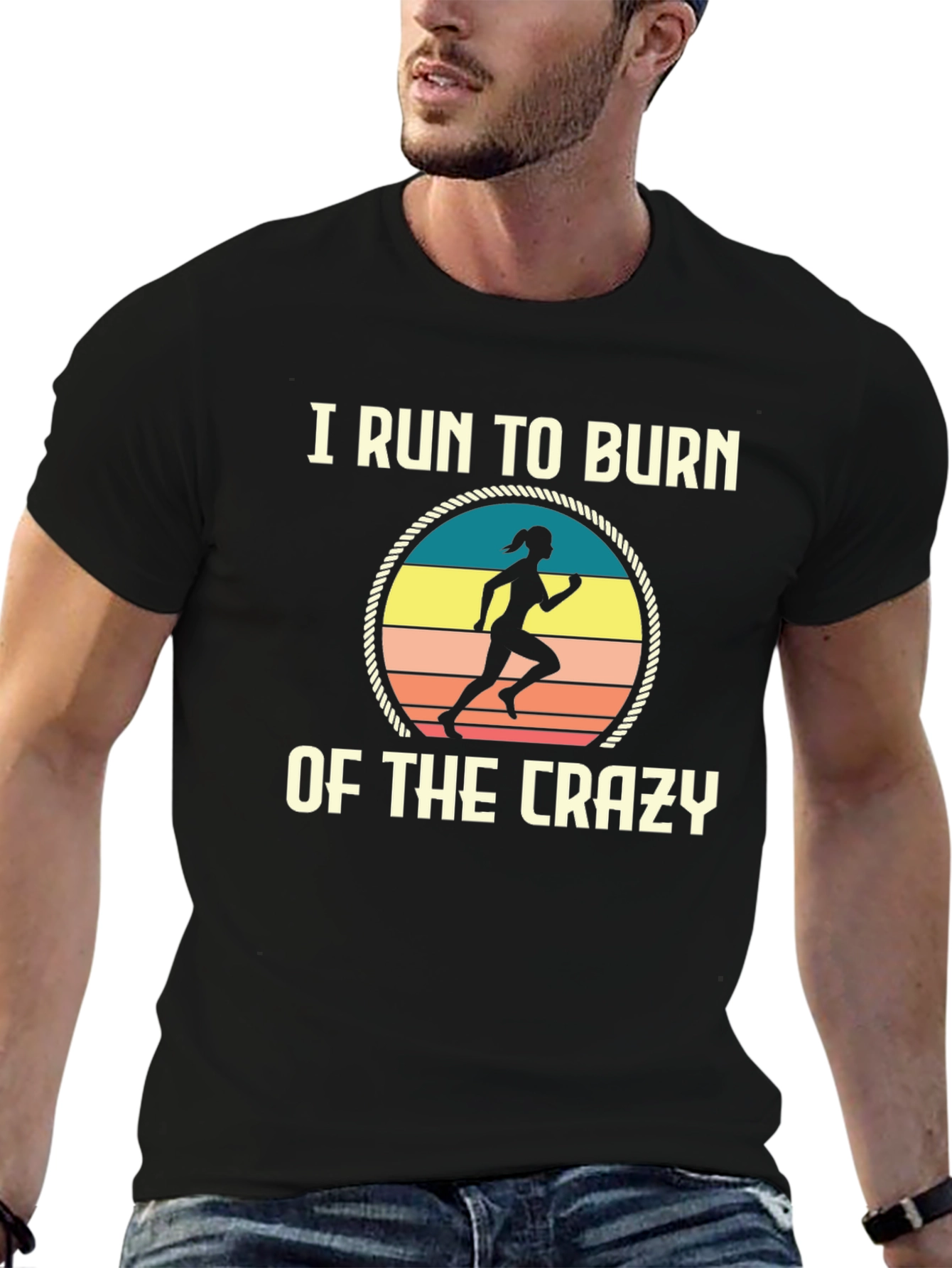 I Run to Burn Off the Crazy Graphic Tee