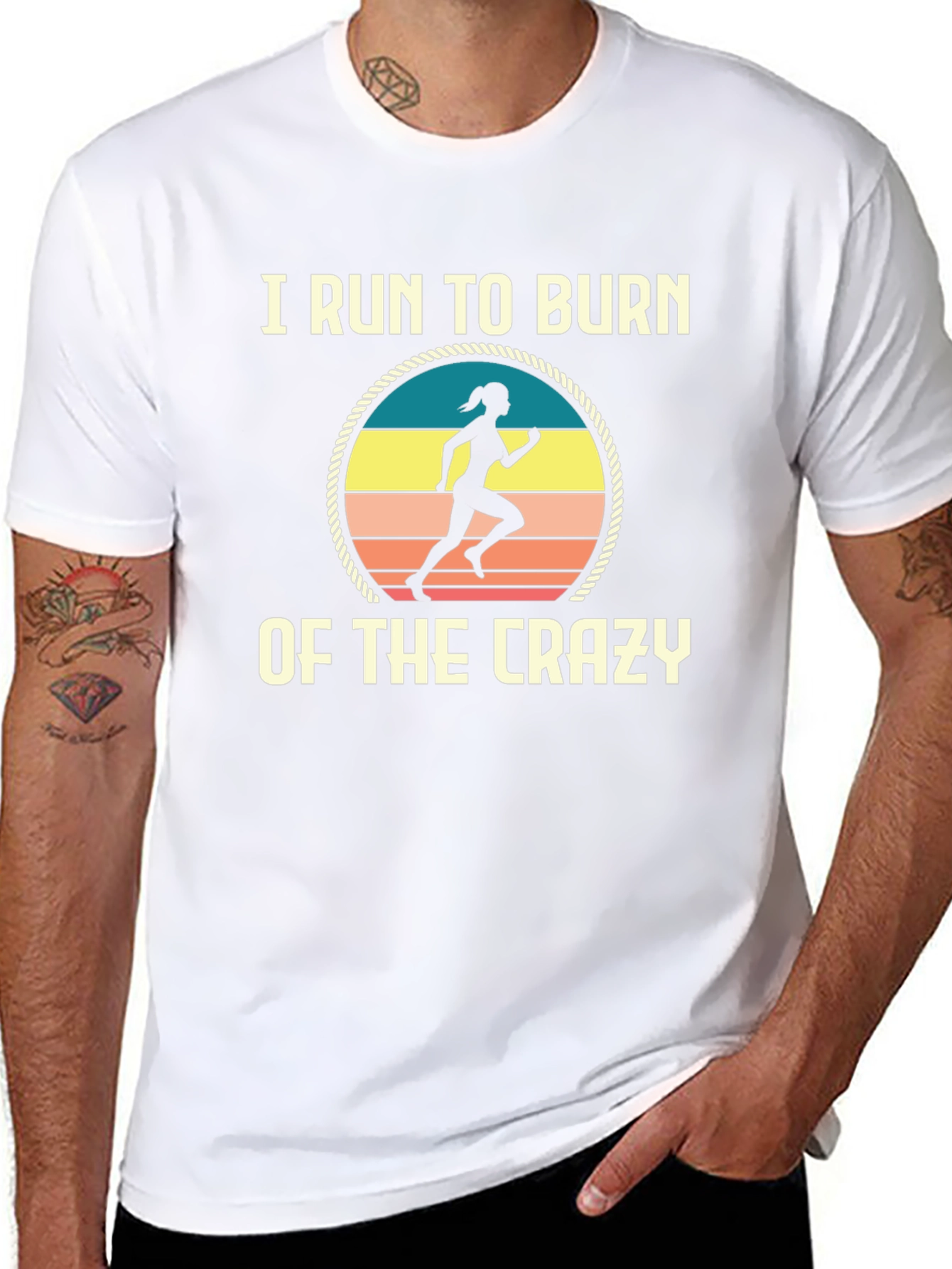 I Run to Burn Off the Crazy Graphic Tee