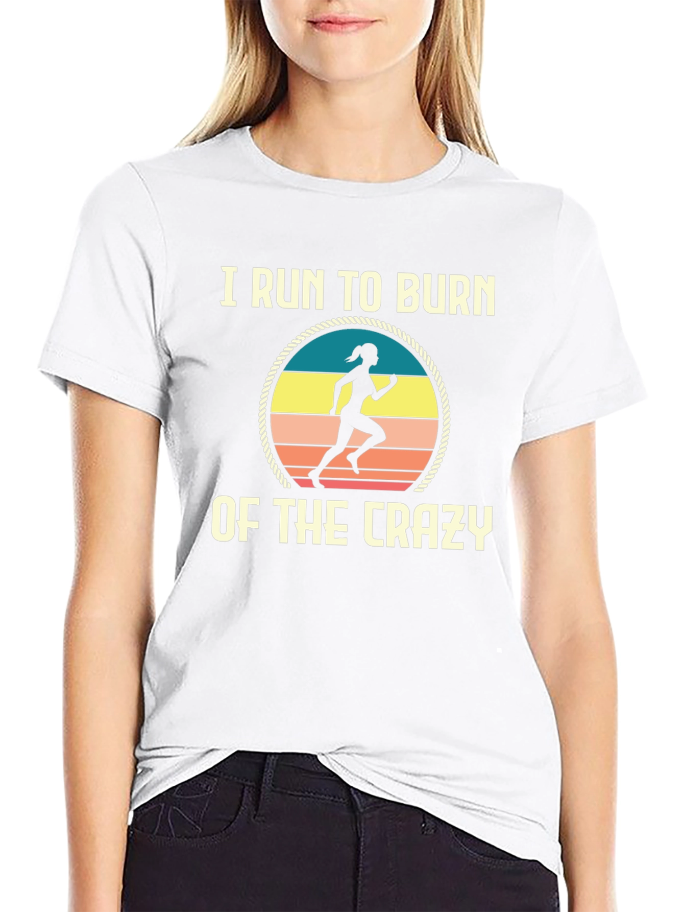 I Run to Burn Off the Crazy Graphic Tee