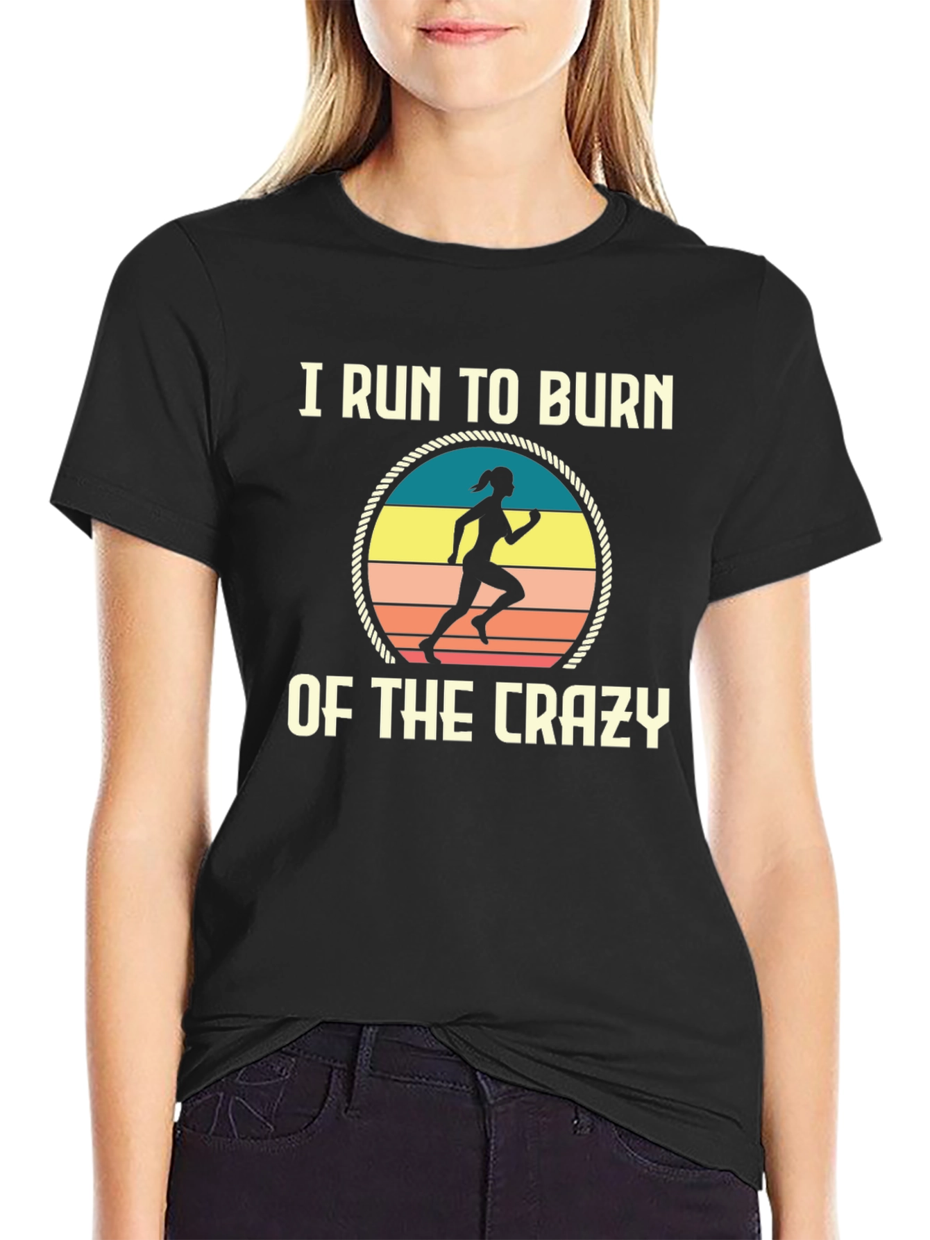 I Run to Burn Off the Crazy Graphic Tee