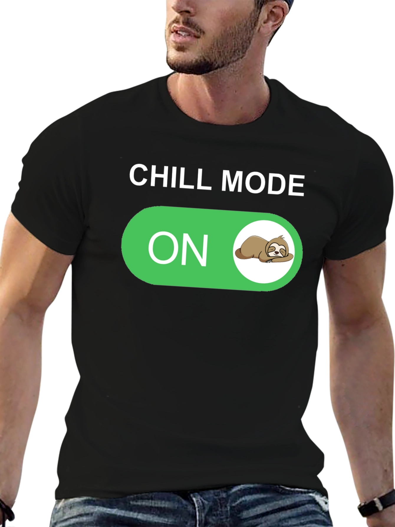 Chill Mode On Sloth Graphic T-Shirt