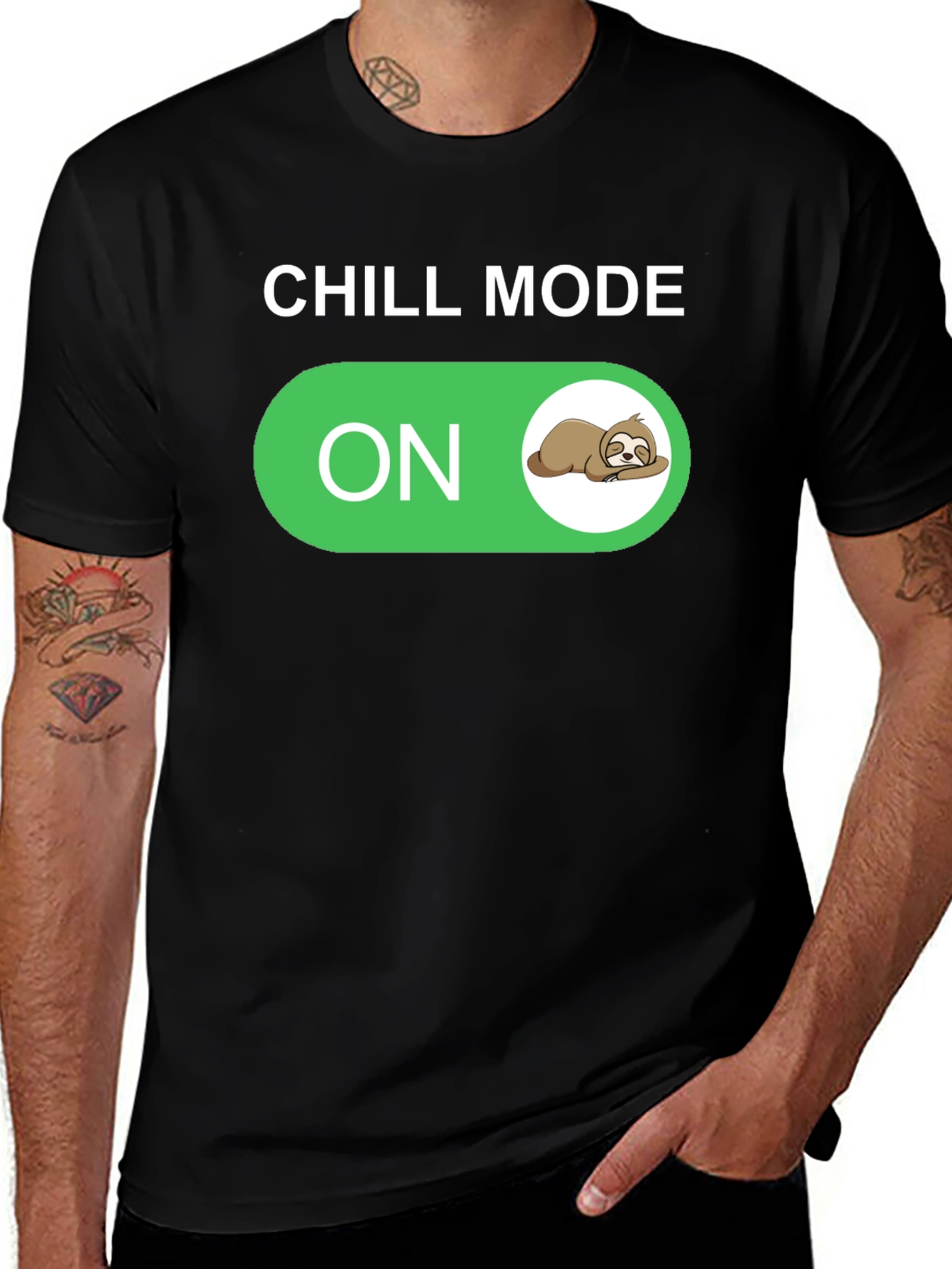 Chill Mode On Sloth Graphic T-Shirt