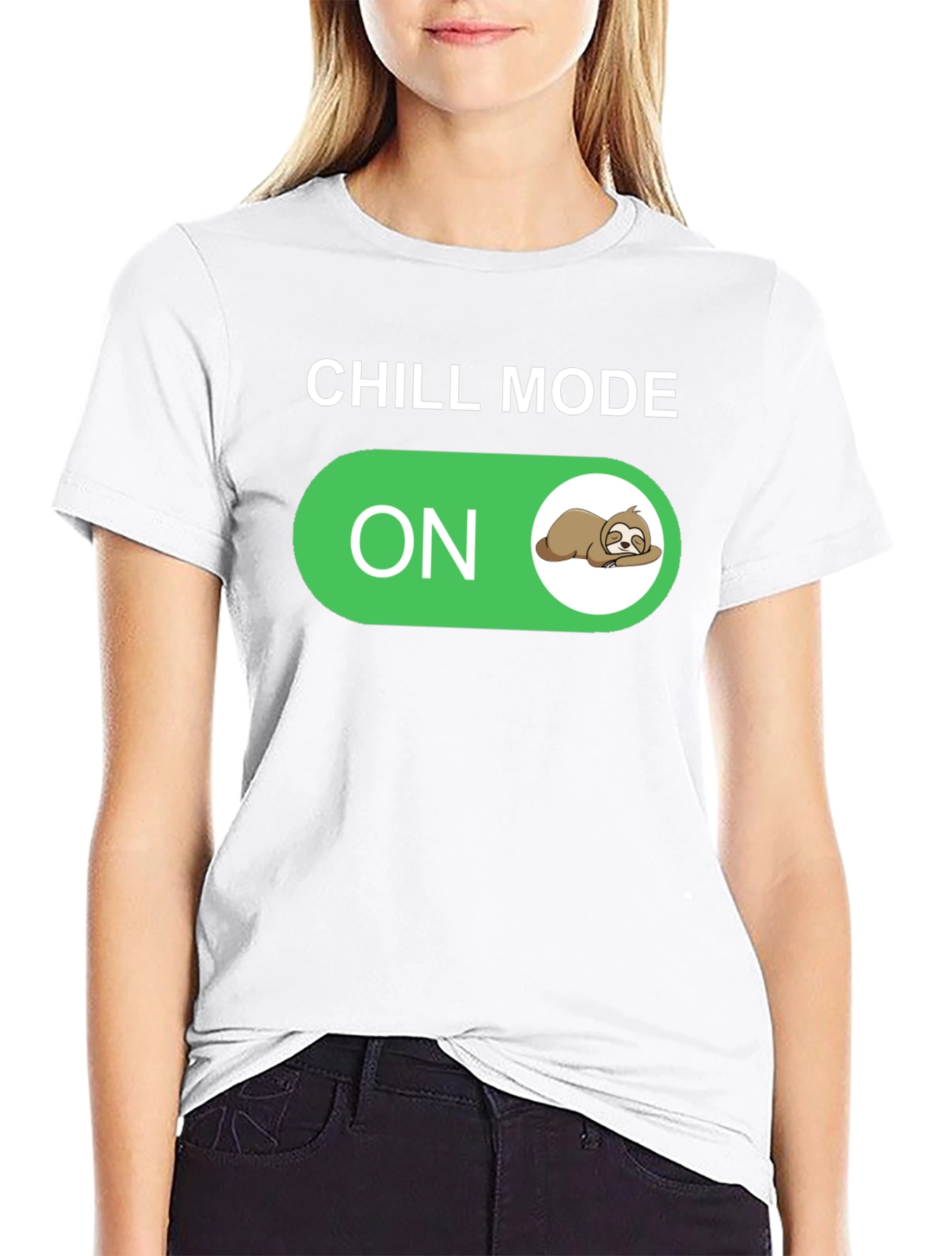 Chill Mode On Sloth Graphic T-Shirt