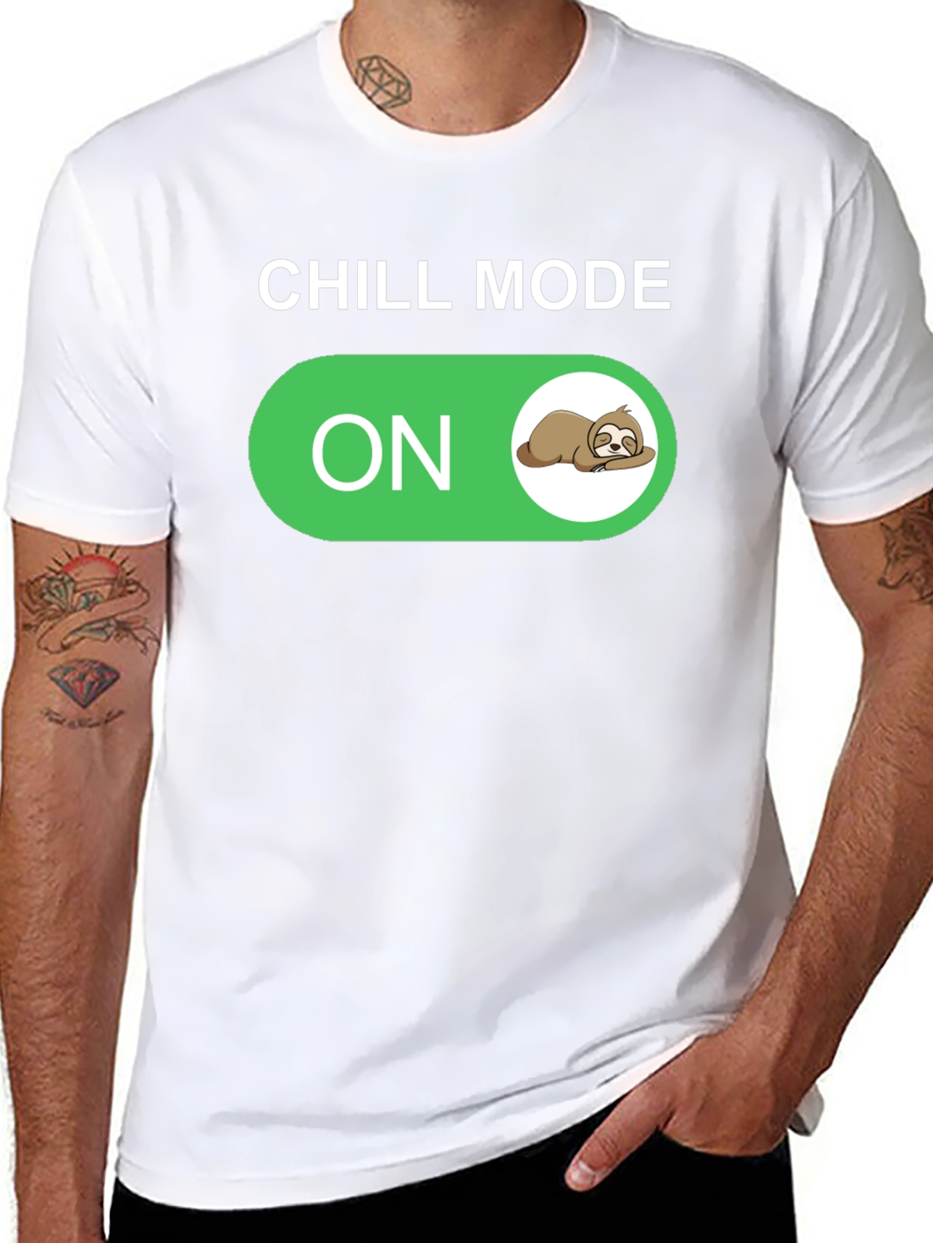 Chill Mode On Sloth Graphic T-Shirt
