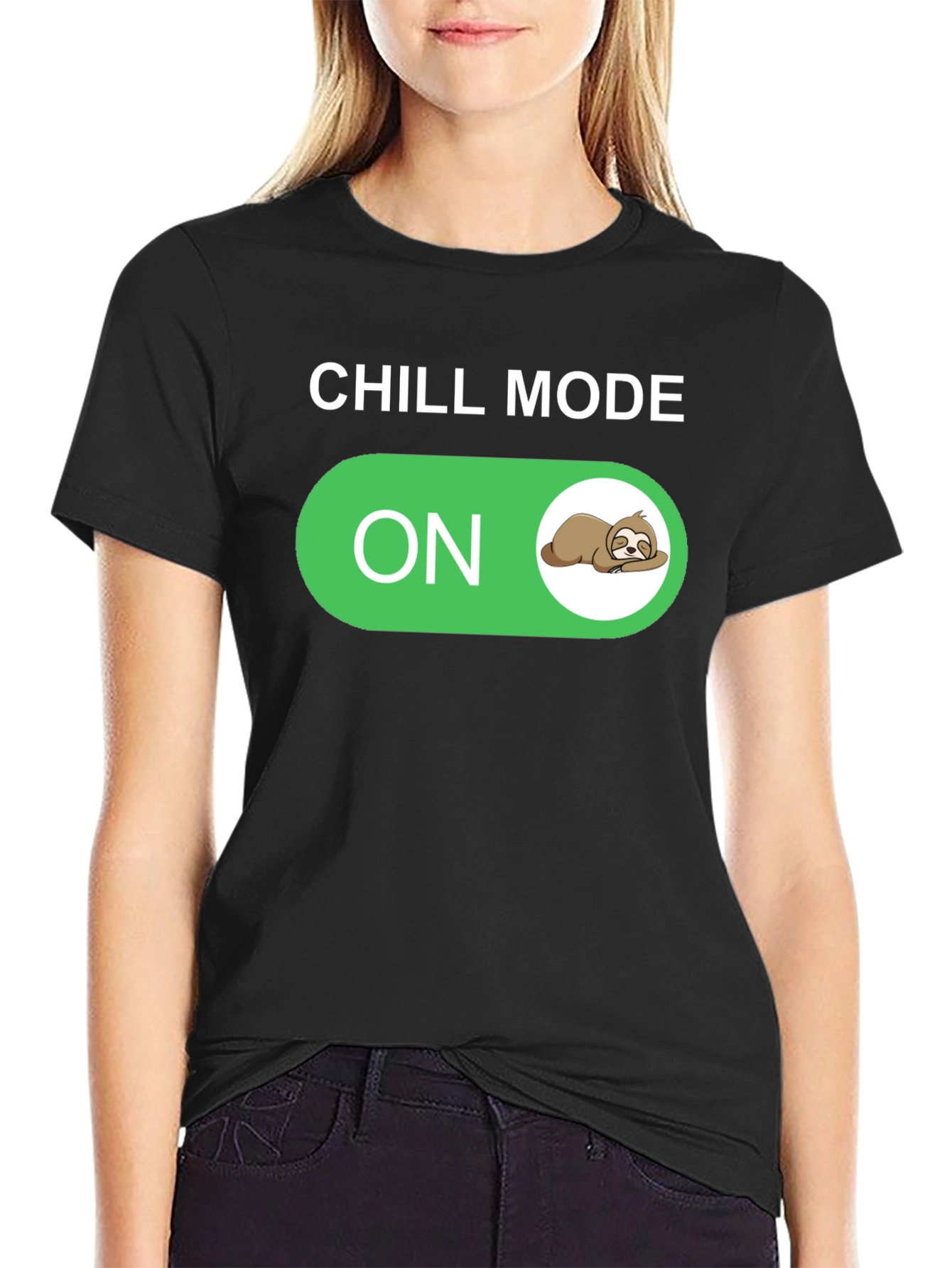 Chill Mode On Sloth Graphic T-Shirt