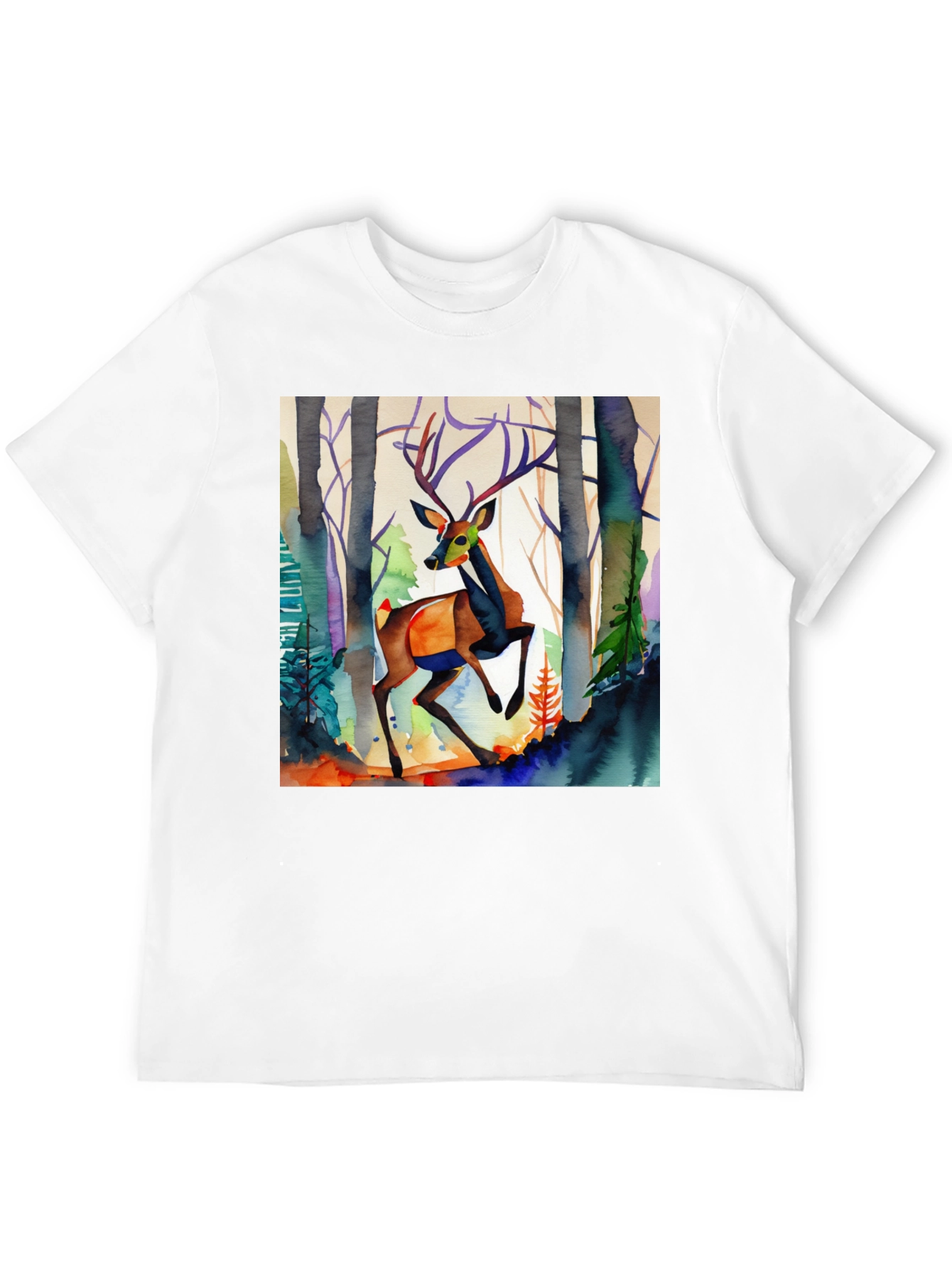 Watercolor Deer Graphic Tee