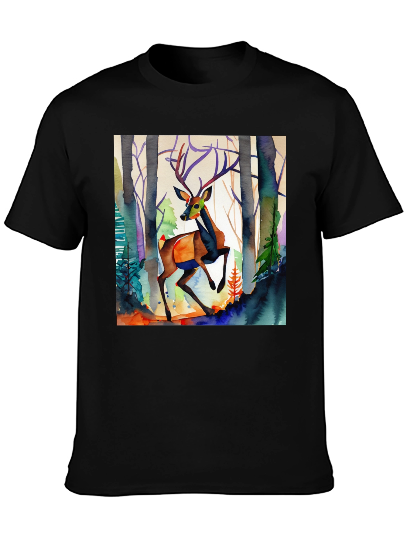 Watercolor Deer Graphic Tee