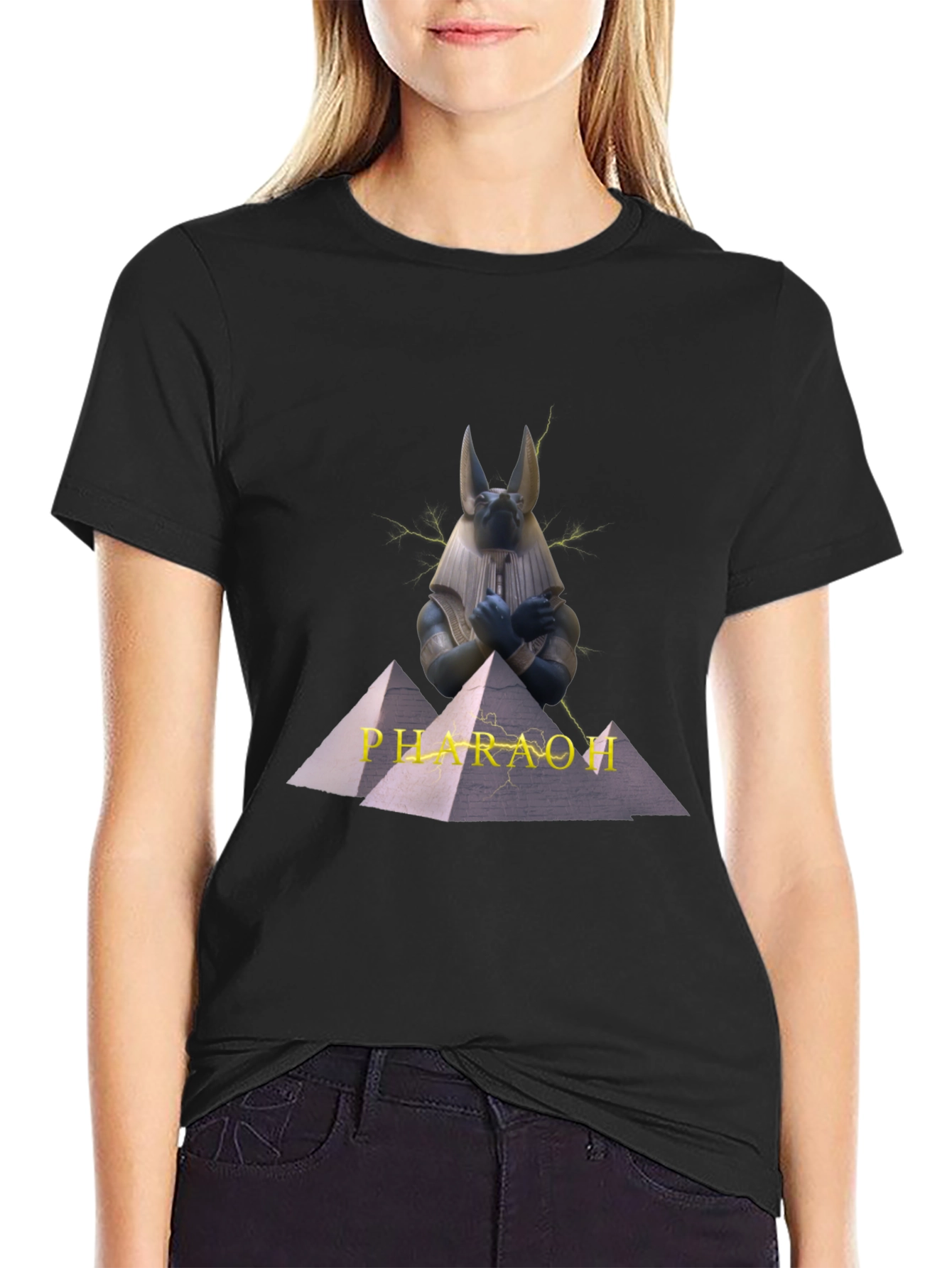 Anubis Pharaoh Black T-Shirt