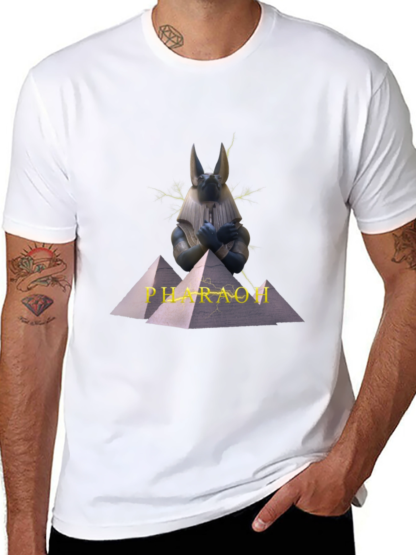 Anubis Pharaoh Black T-Shirt