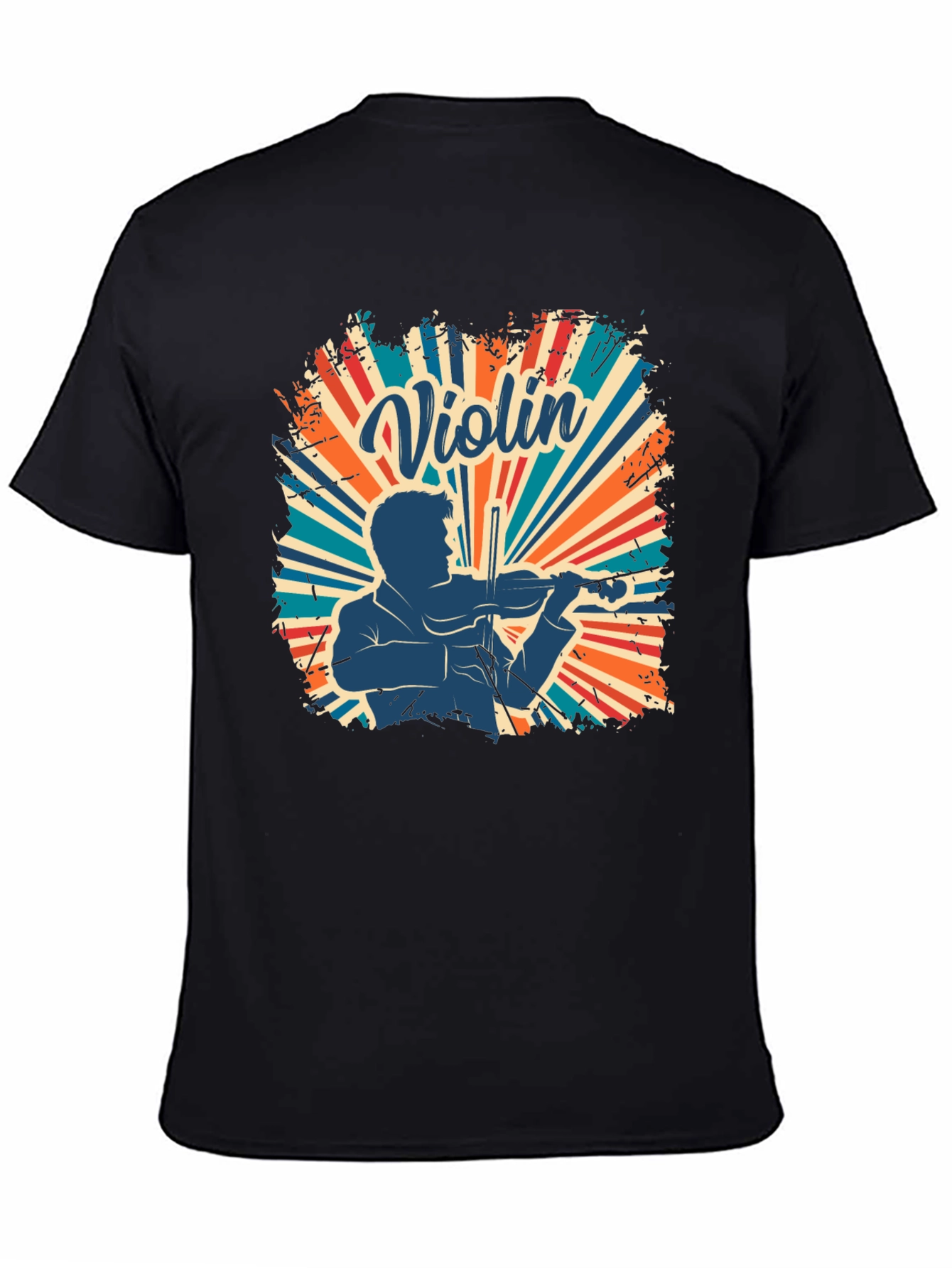 Violin Player Retro T-Shirt - Musician Design