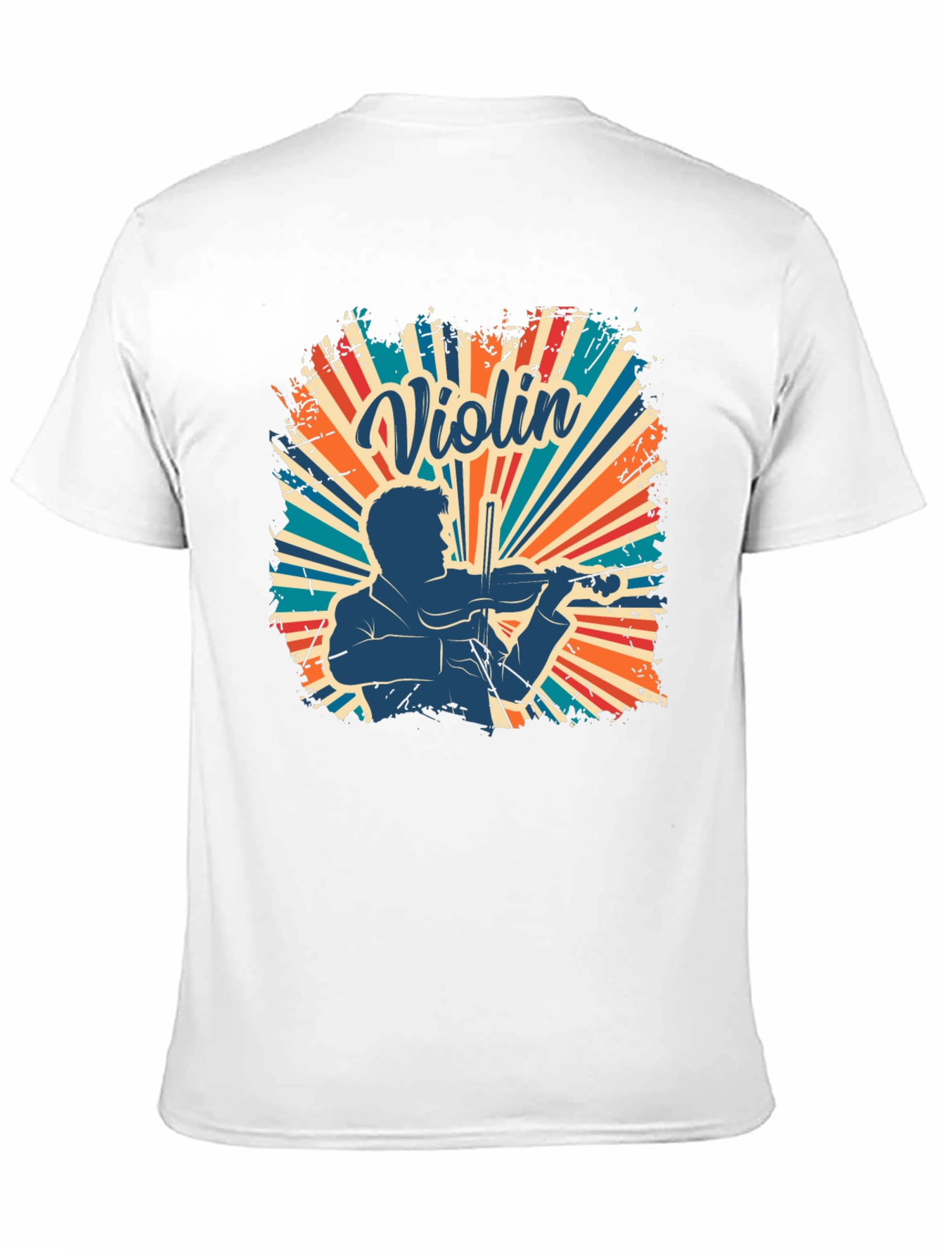 Violin Player Retro T-Shirt - Musician Design