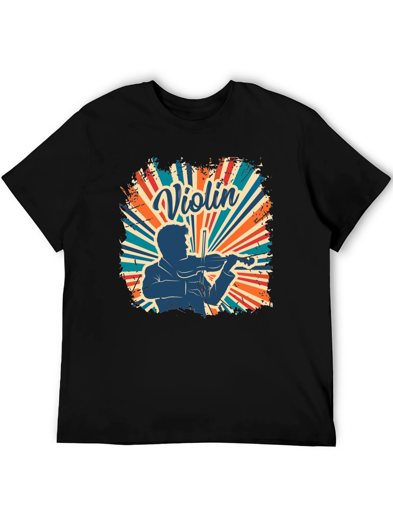 Violin Player Retro T-Shirt - Musician Design