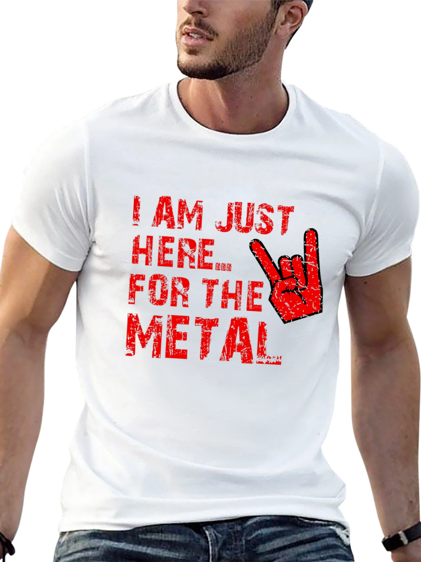 Im Just Here for the Metal T-Shirt