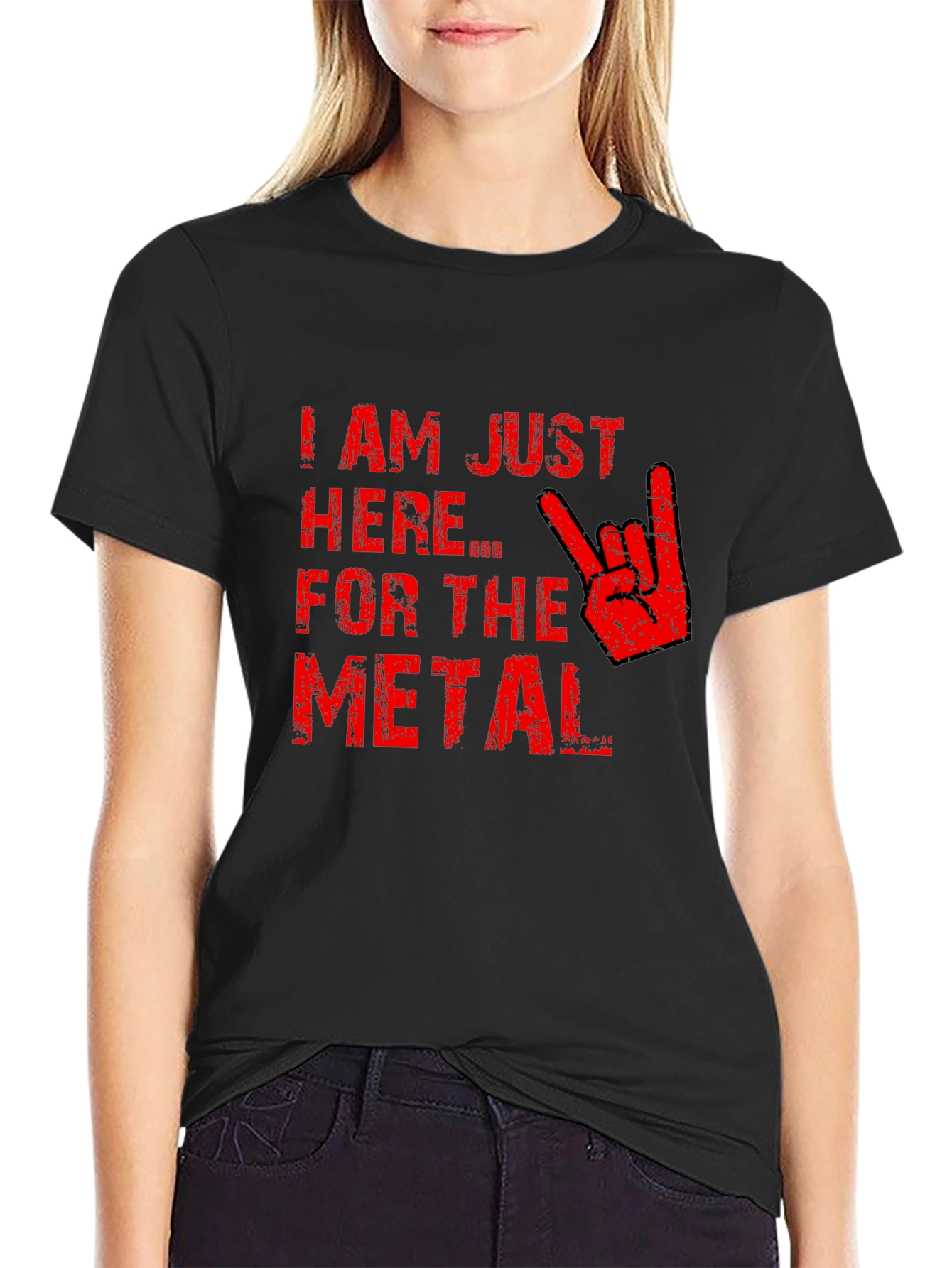 Im Just Here for the Metal T-Shirt