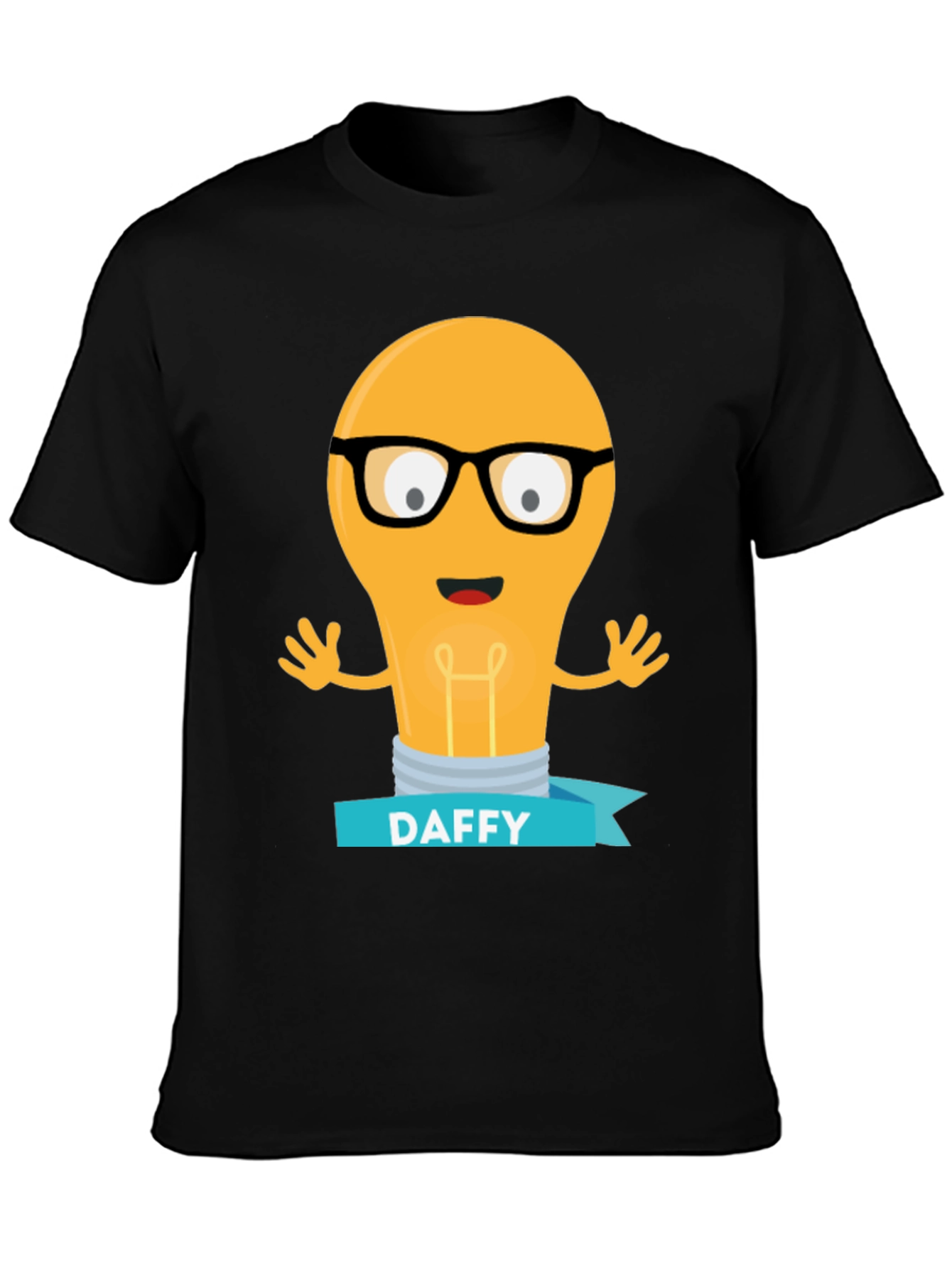 Daffy Cartoon Light Bulb T-Shirt