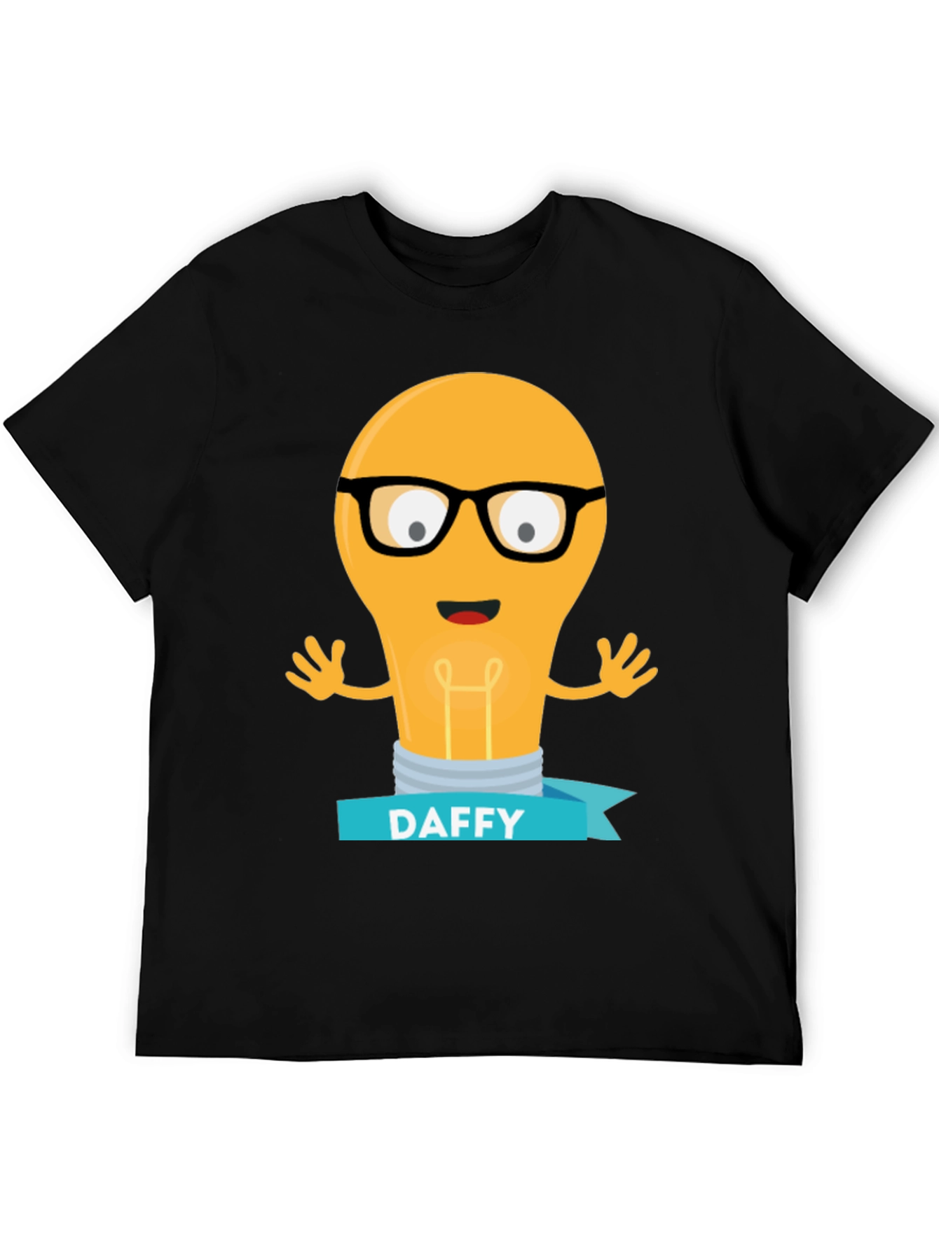 Daffy Cartoon Light Bulb T-Shirt