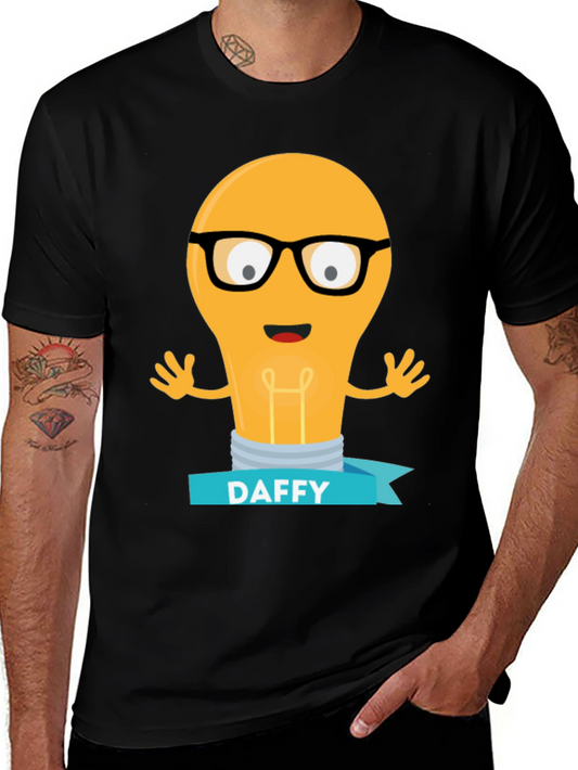 Daffy Cartoon Light Bulb T-Shirt