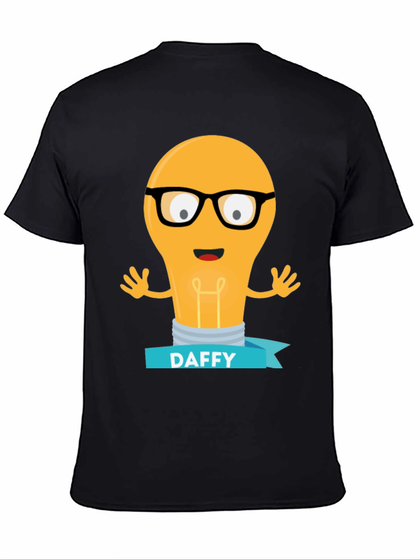 Daffy Cartoon Light Bulb T-Shirt