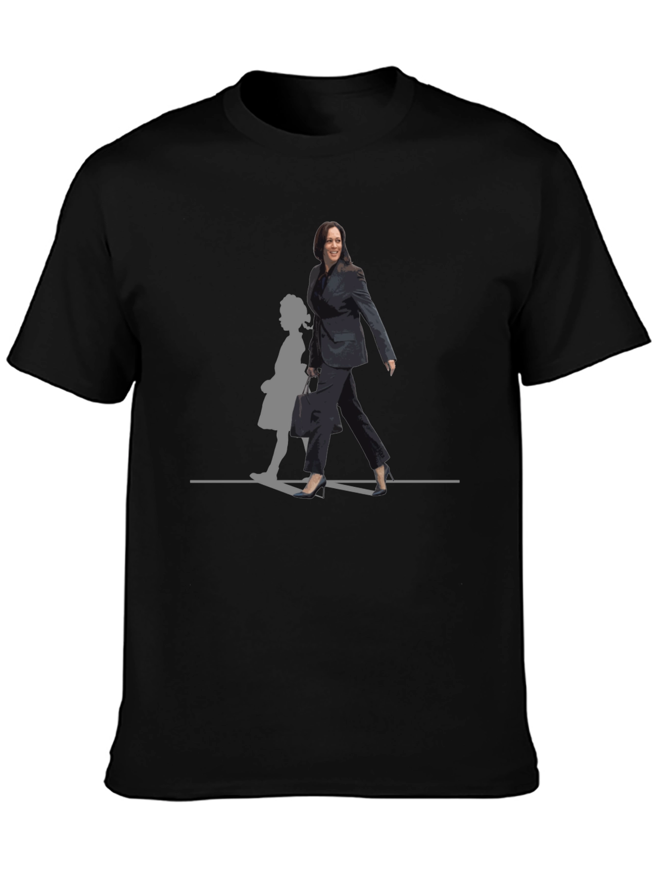 Kamala Harris T-Shirt - Walking Silhouette Design