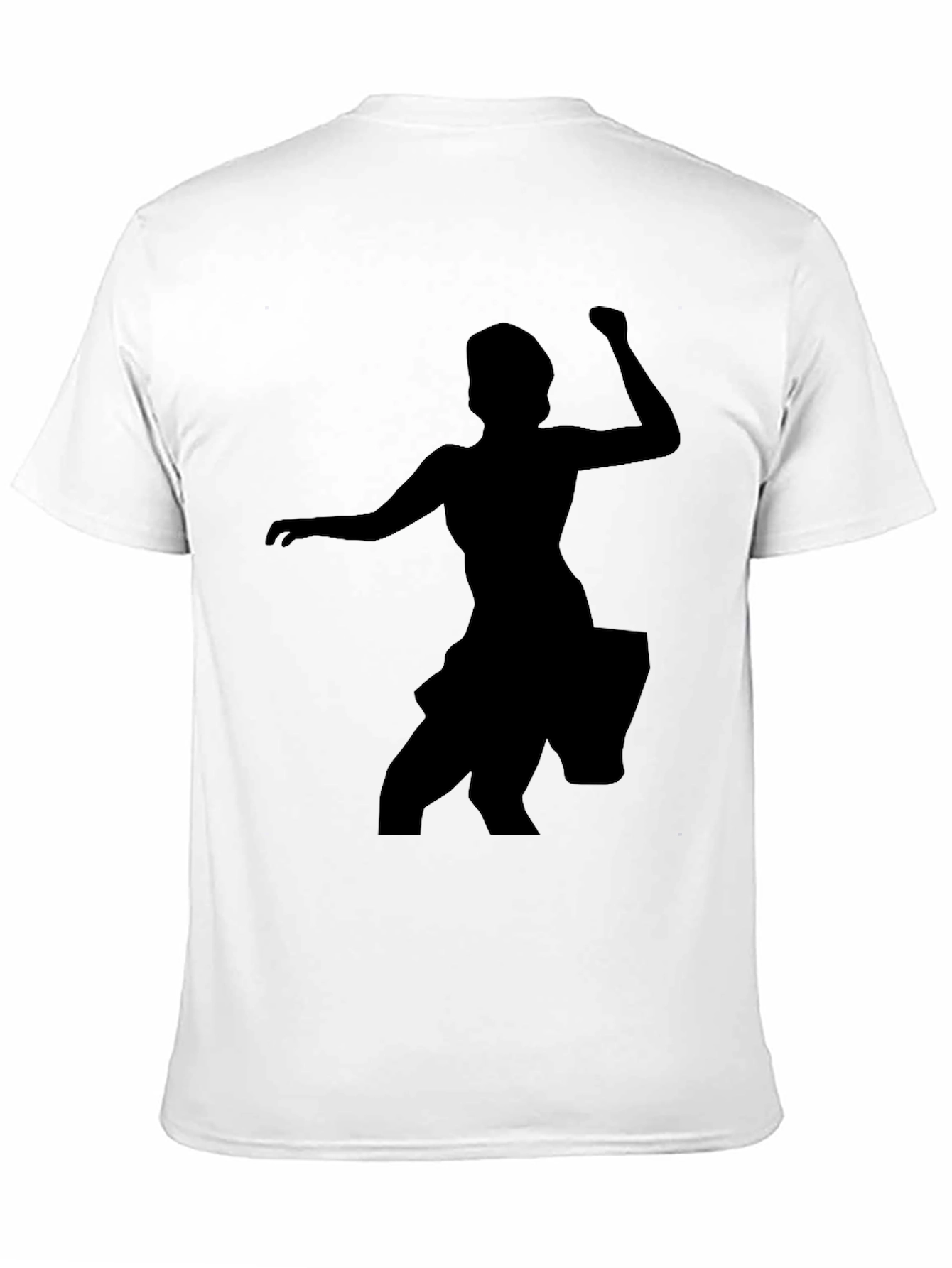 Silhouette Dancer Graphic Tee - Black Cotton T-Shirt