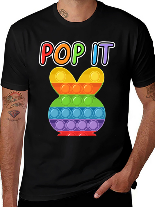 Pop It Easter Bunny T-Shirt - Fidget Toy Graphic Tee