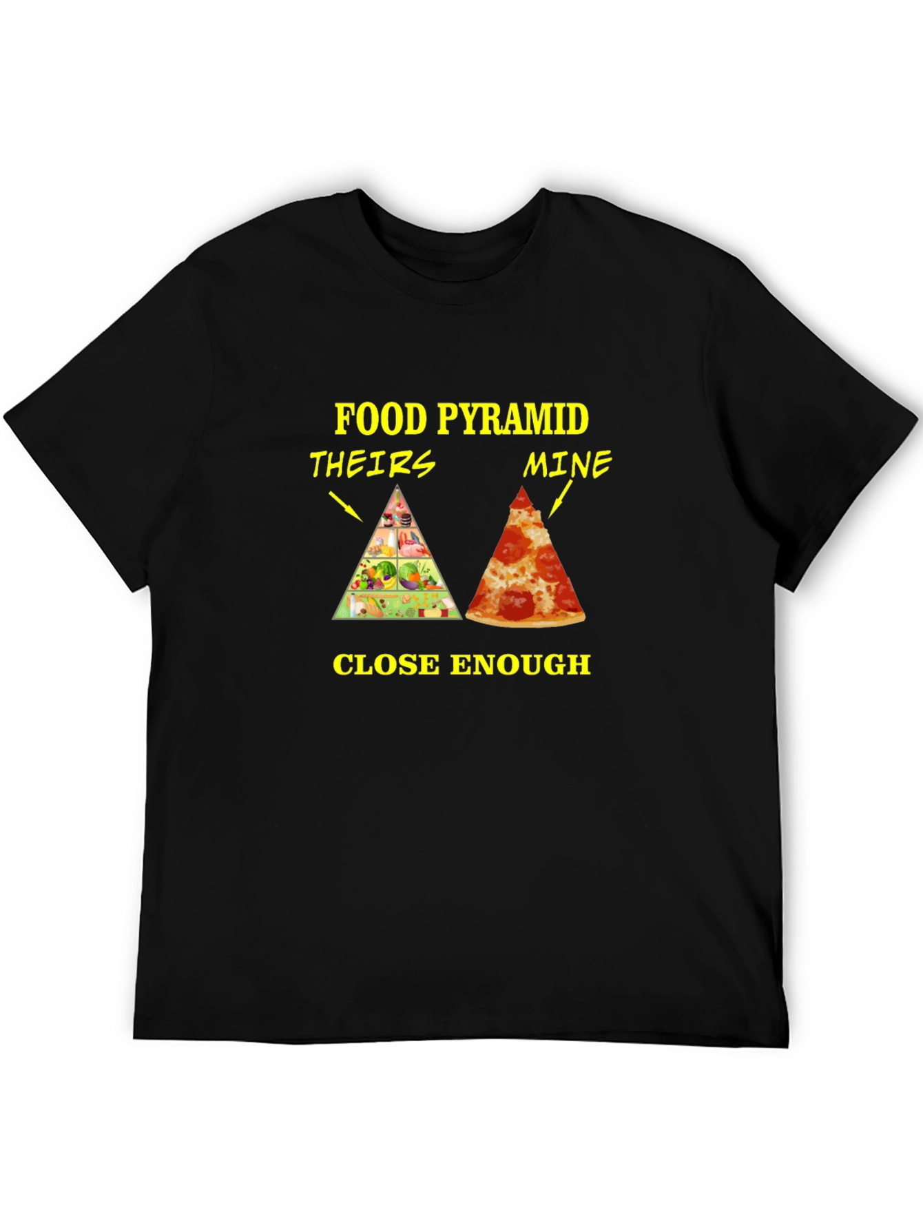 Food Pyramid T-Shirt - Funny Pizza Lover Tee