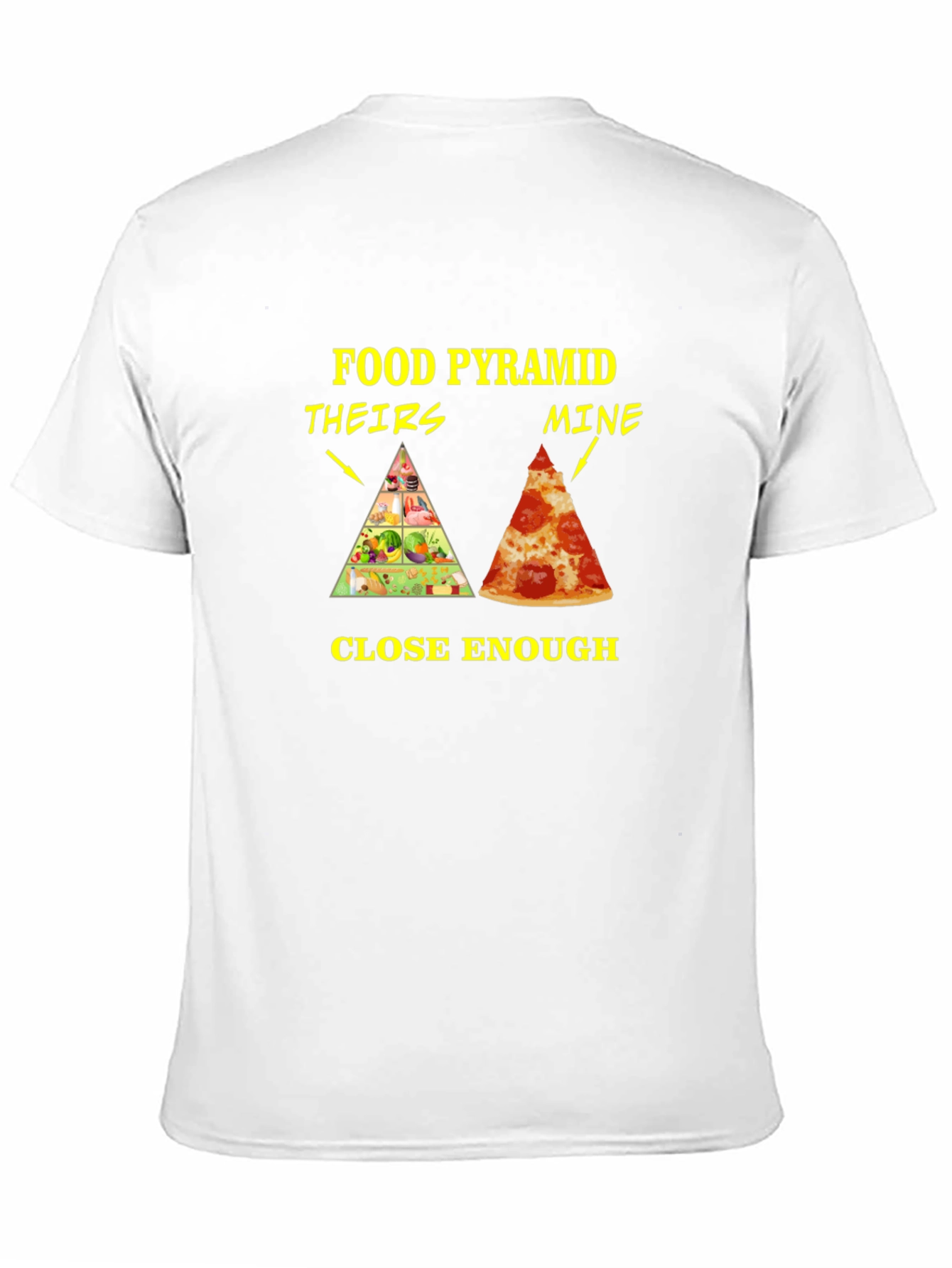 Food Pyramid T-Shirt - Funny Pizza Lover Tee
