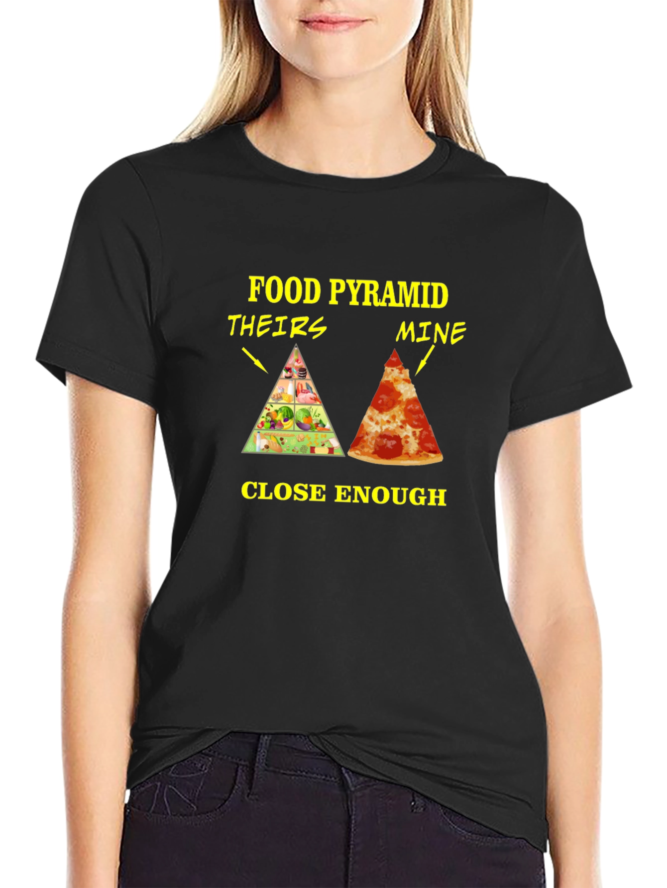 Food Pyramid T-Shirt - Funny Pizza Lover Tee