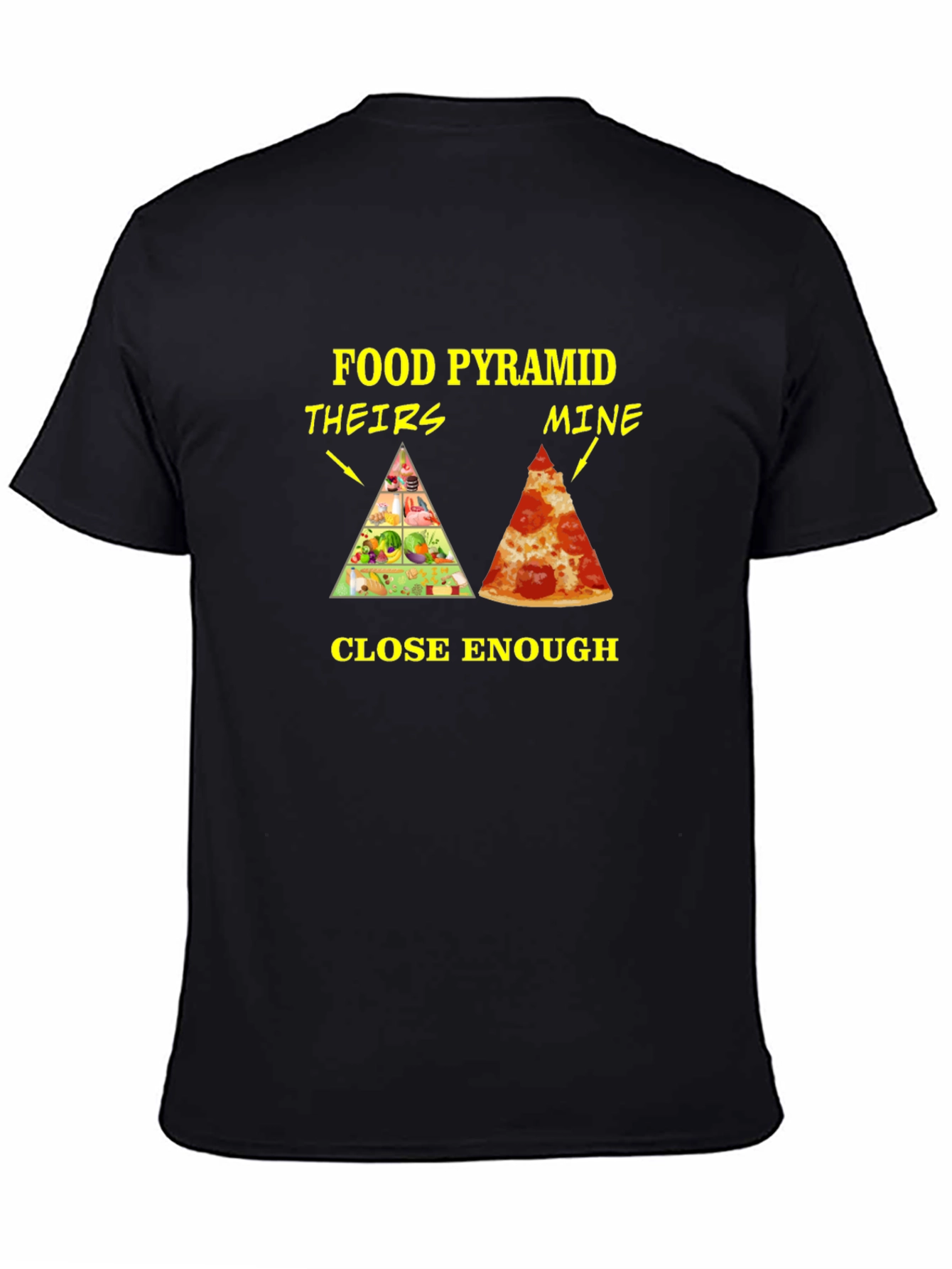 Food Pyramid T-Shirt - Funny Pizza Lover Tee