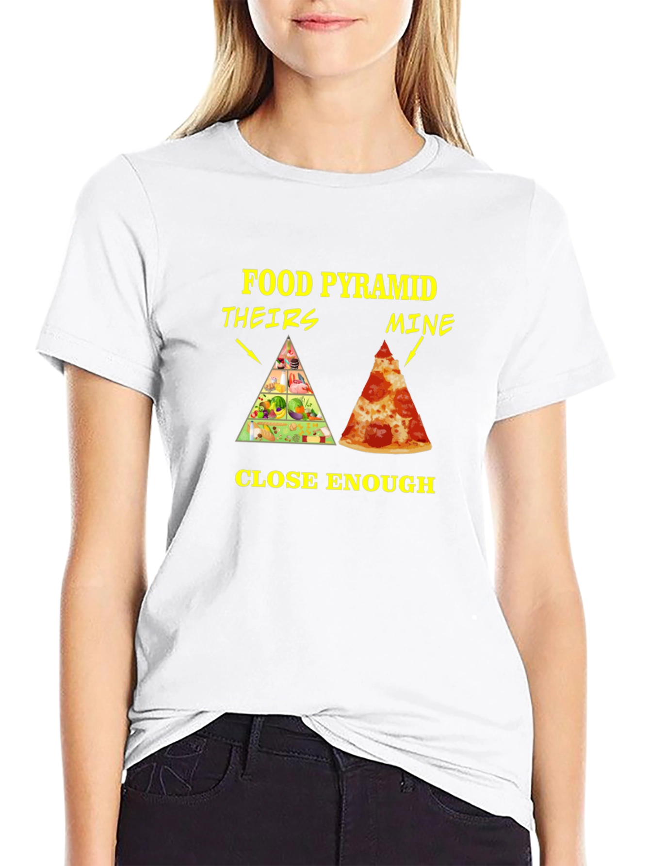 Food Pyramid T-Shirt - Funny Pizza Lover Tee