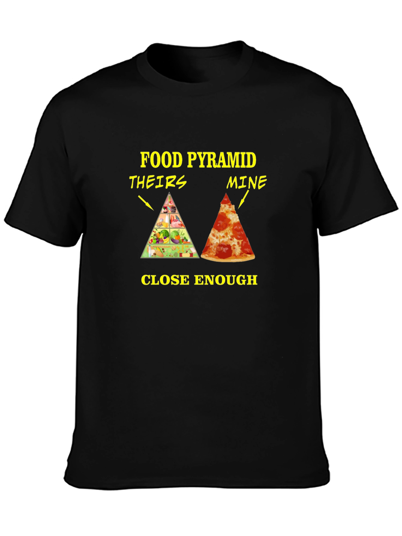Food Pyramid T-Shirt - Funny Pizza Lover Tee