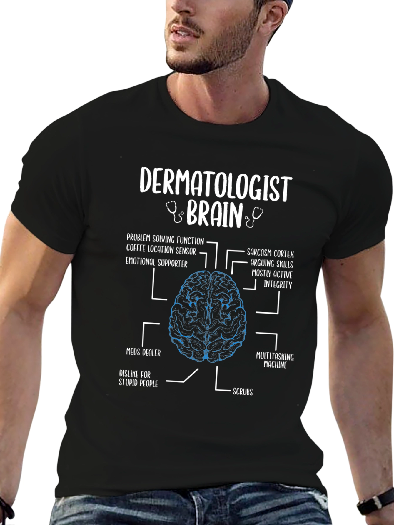 Dermatologist Brain Anatomy T-Shirt