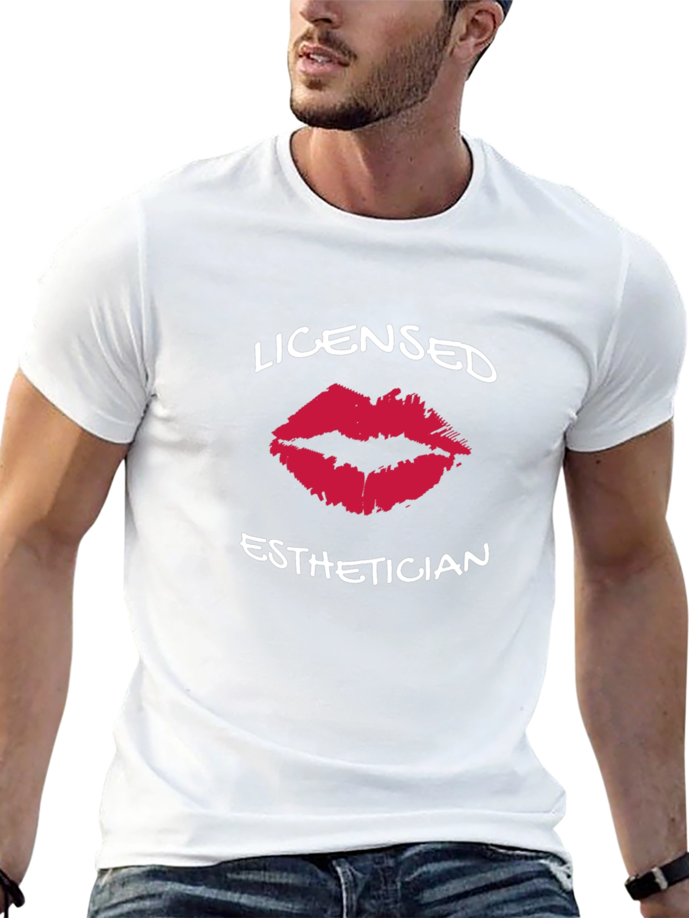 Licensed Esthetician Lips Graphic Tee