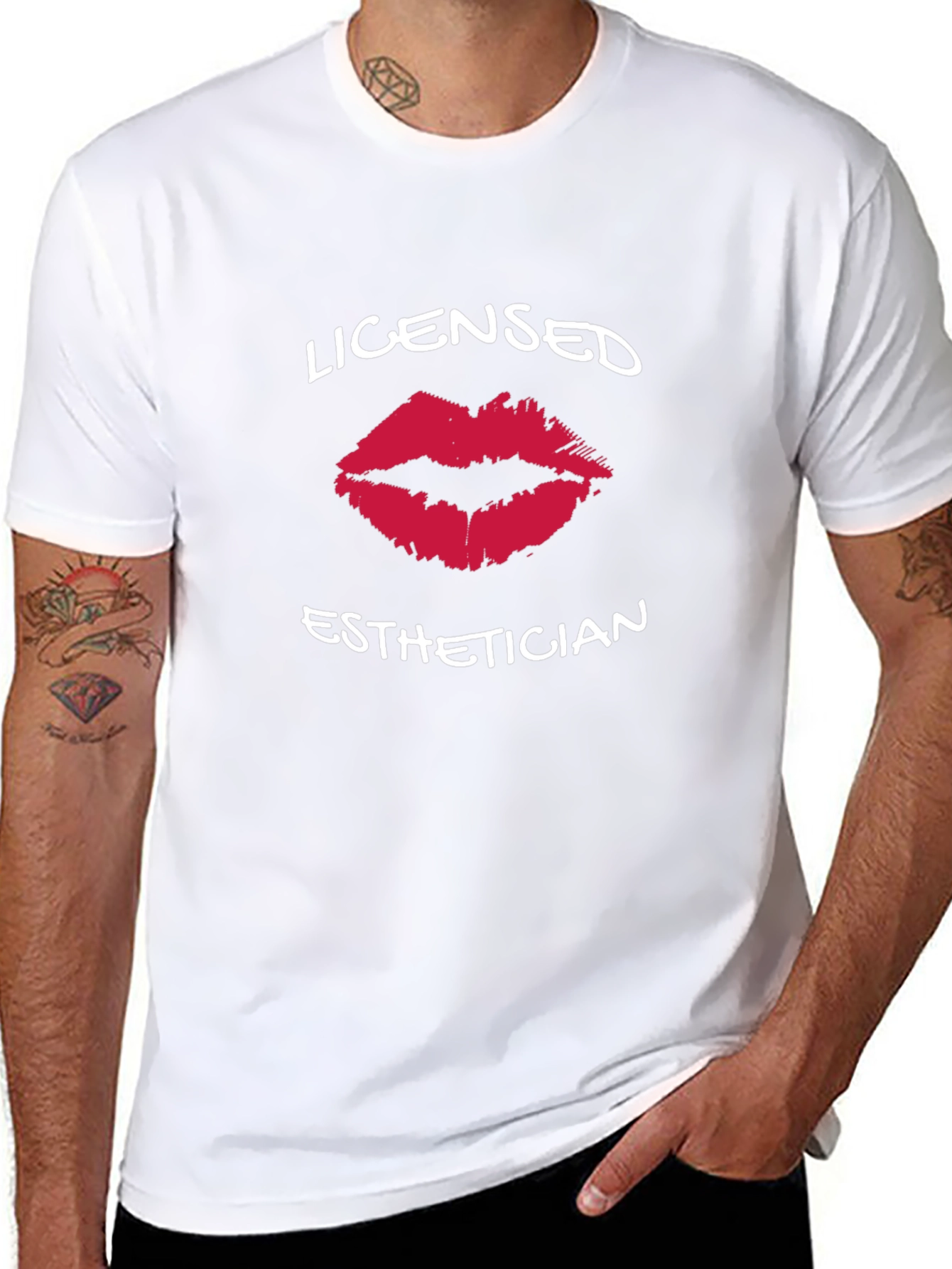 Licensed Esthetician Lips Graphic Tee