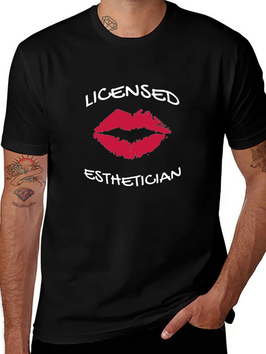 Licensed Esthetician Lips Graphic Tee