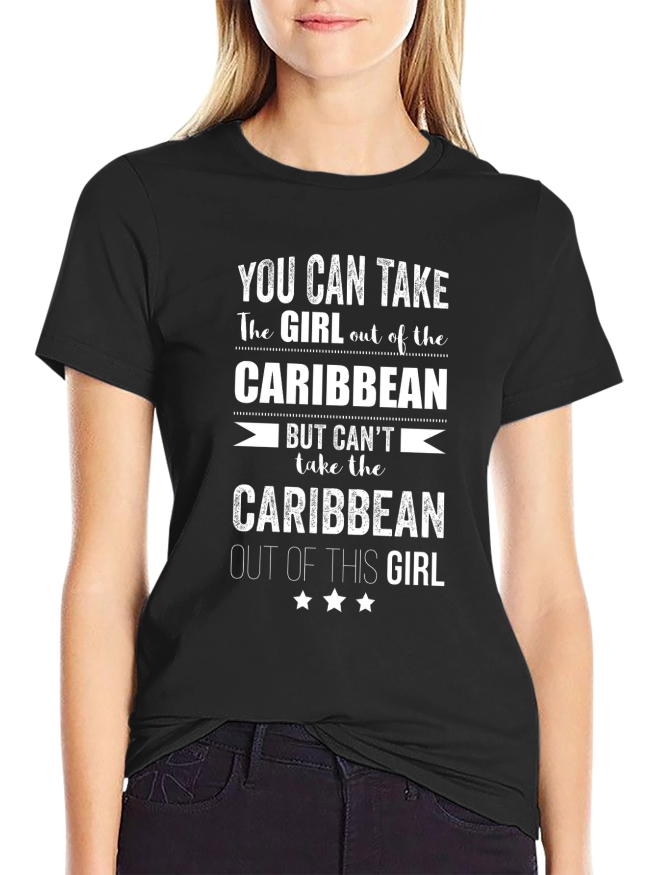Caribbean Girl T-Shirt -  Funny Graphic Tee