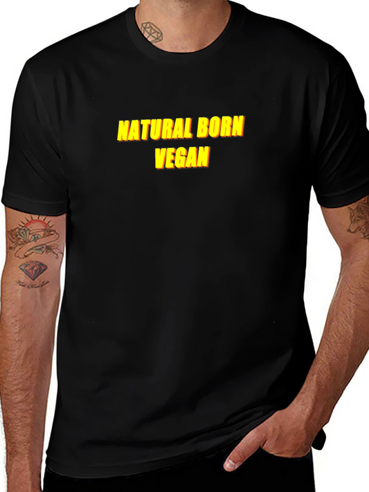 Natural Born Vegan T-Shirt - Black