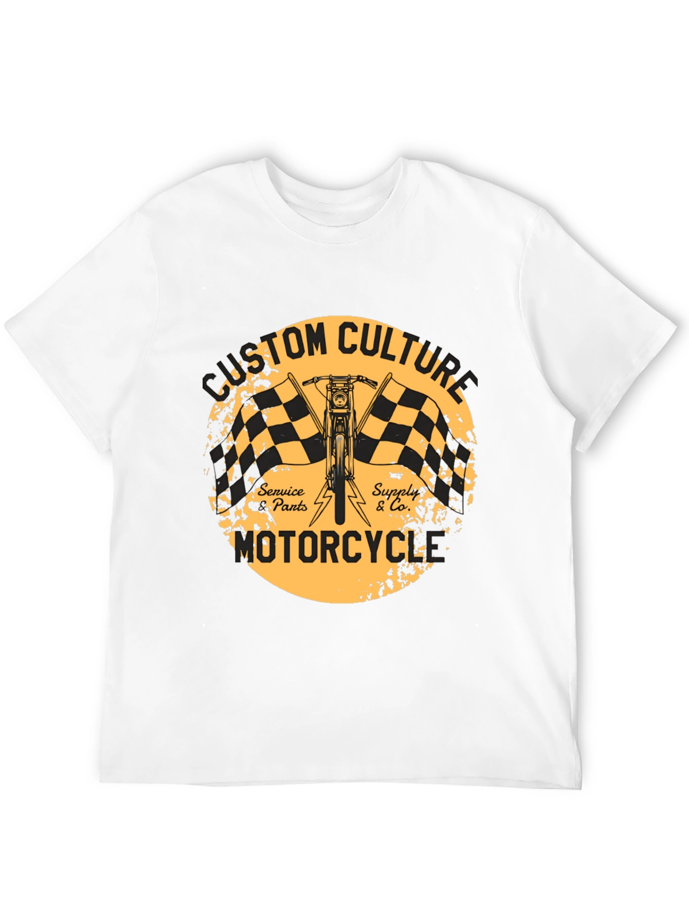 Custom Culture Motorcycle T-Shirt - Black