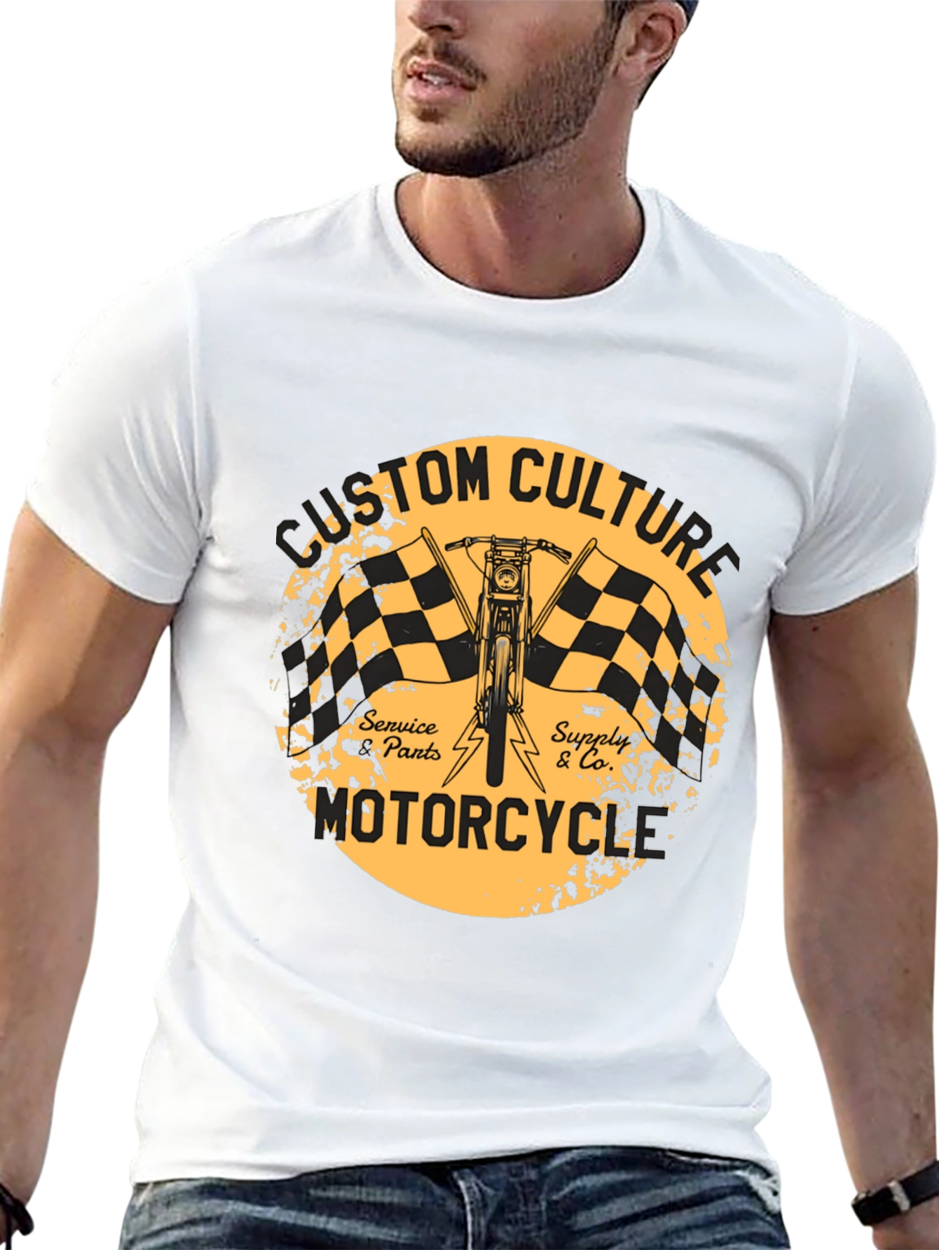 Custom Culture Motorcycle T-Shirt - Black