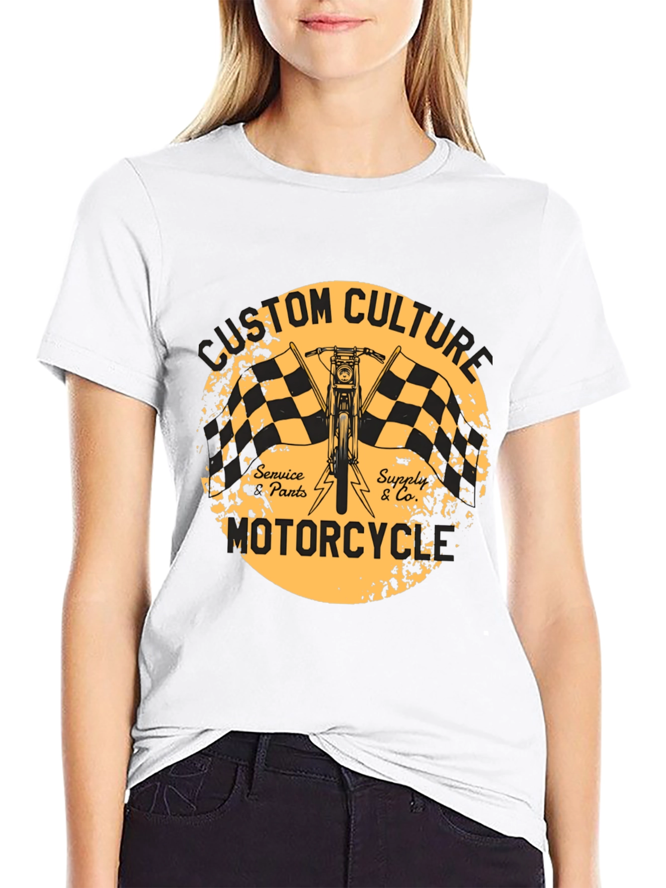 Custom Culture Motorcycle T-Shirt - Black