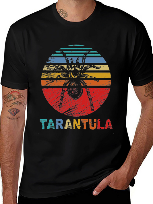 Tarantula Sunset Graphic Tee - Vintage Style