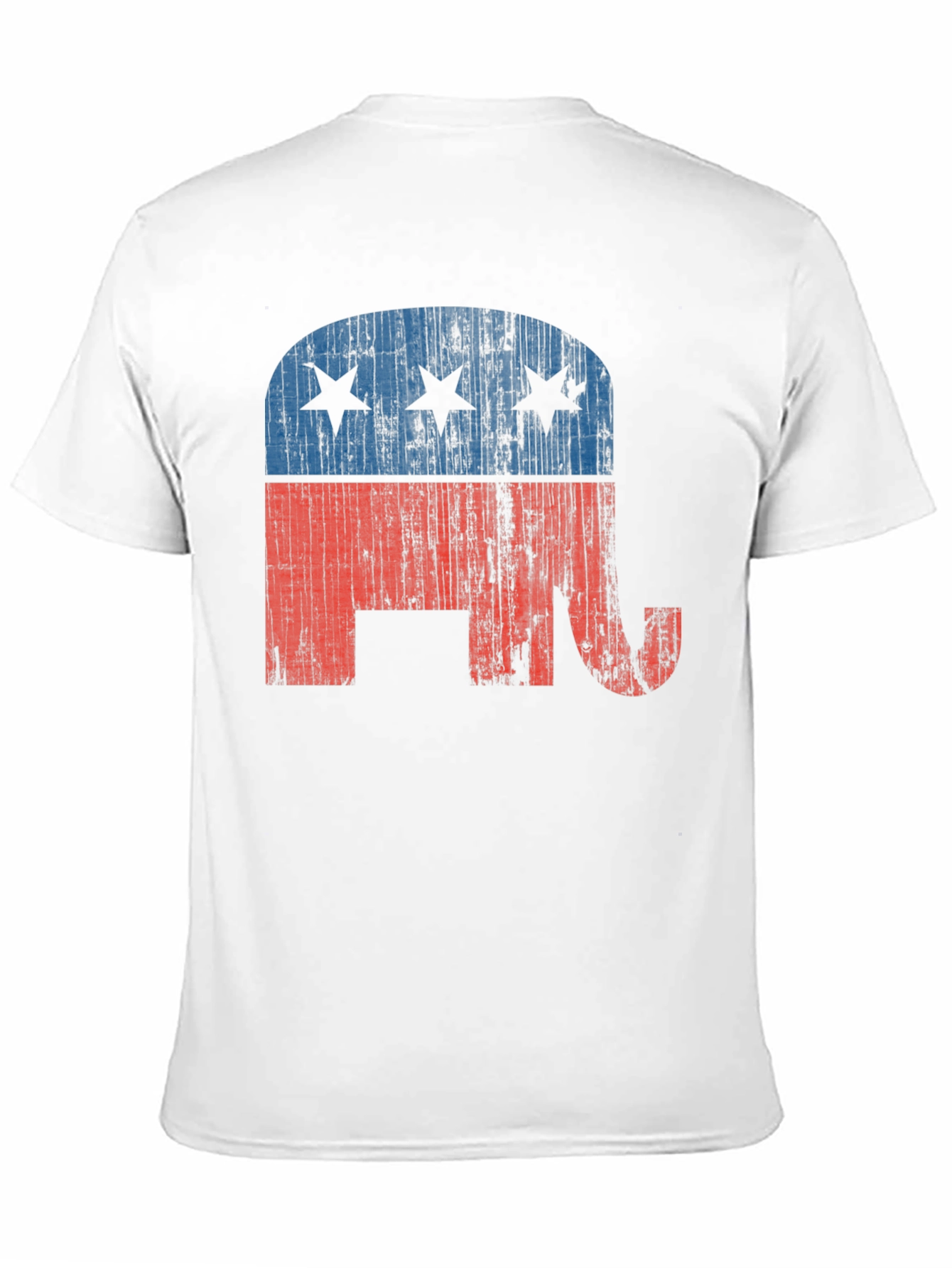 Republican Elephant Distressed Graphic T-Shirt