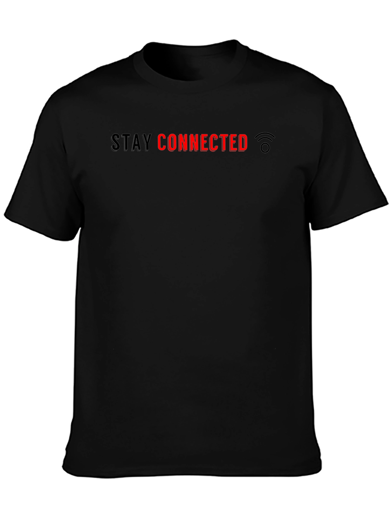 Stay Connected Black Tee