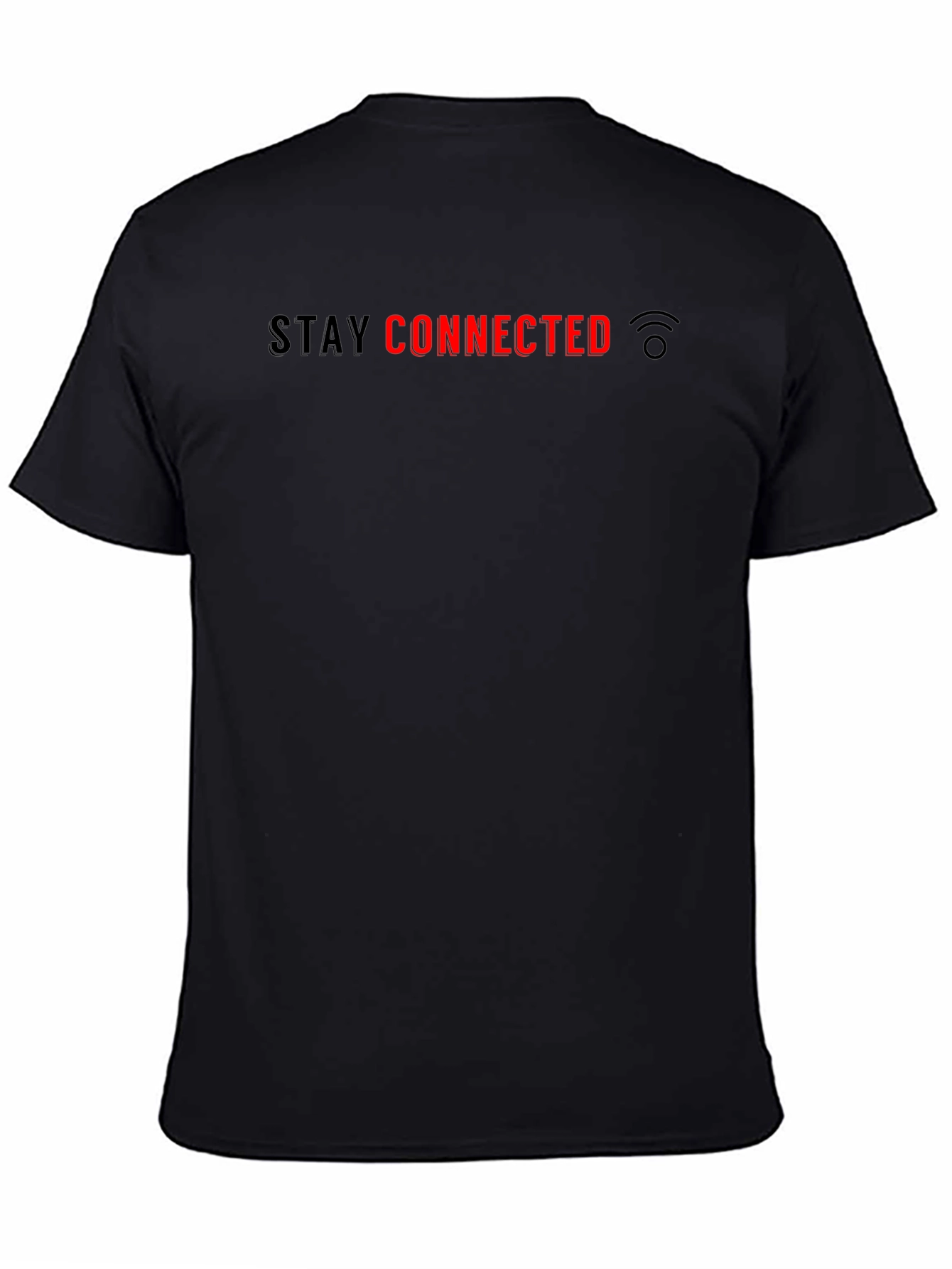 Stay Connected Black Tee