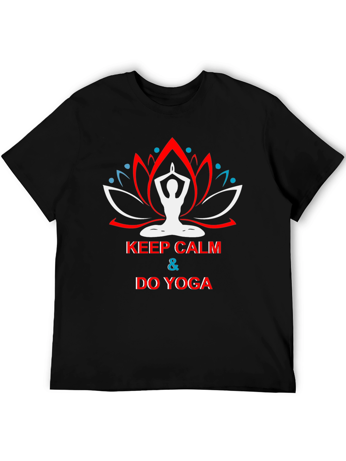 Keep Calm Do Yoga Black T-Shirt